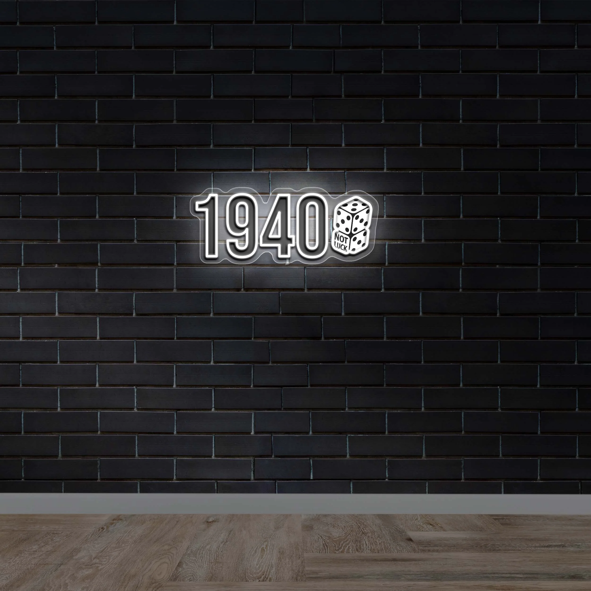 1940 Dice - Premium Neon Artwork