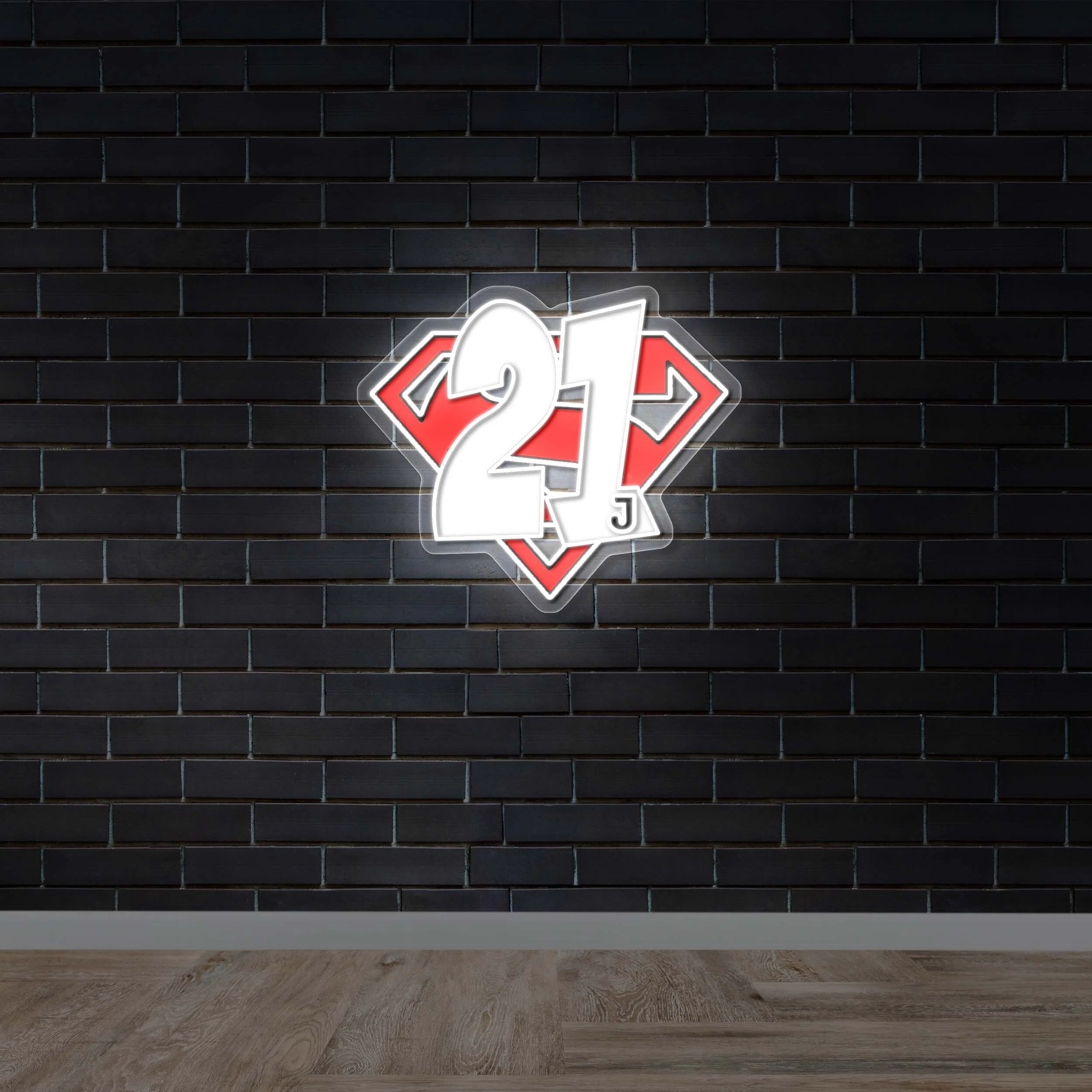 21J Superman Symbol – Premium Neon Artwork - Image 2