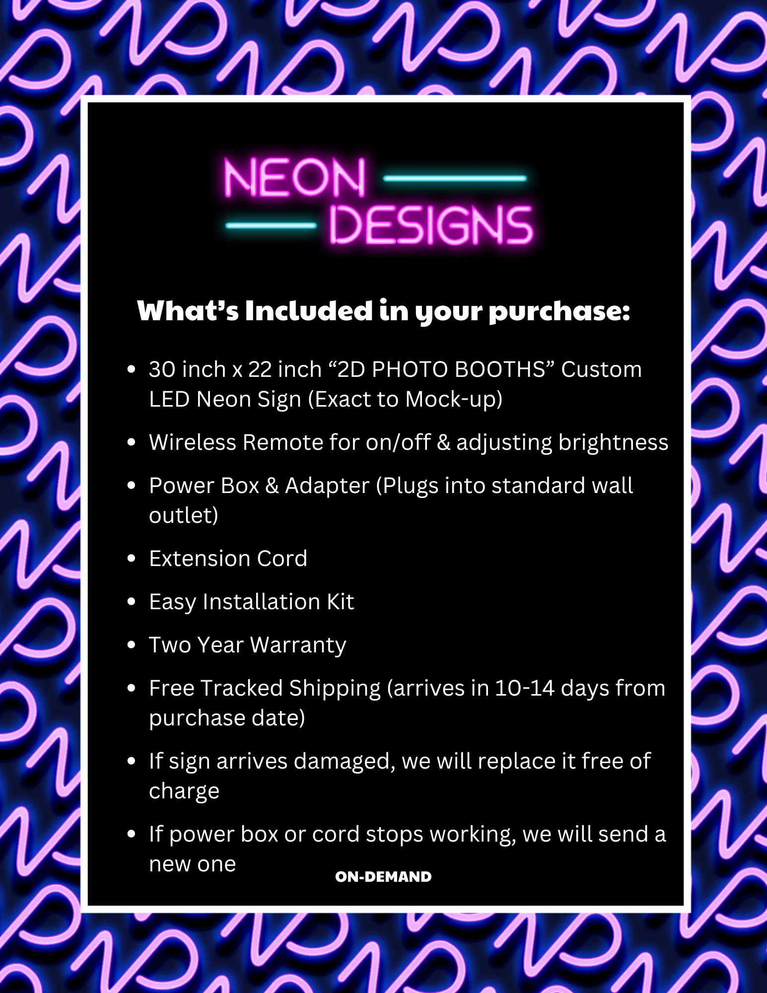 2D PHOTO BOOTHS - Premium Neon Artwork - Image 2