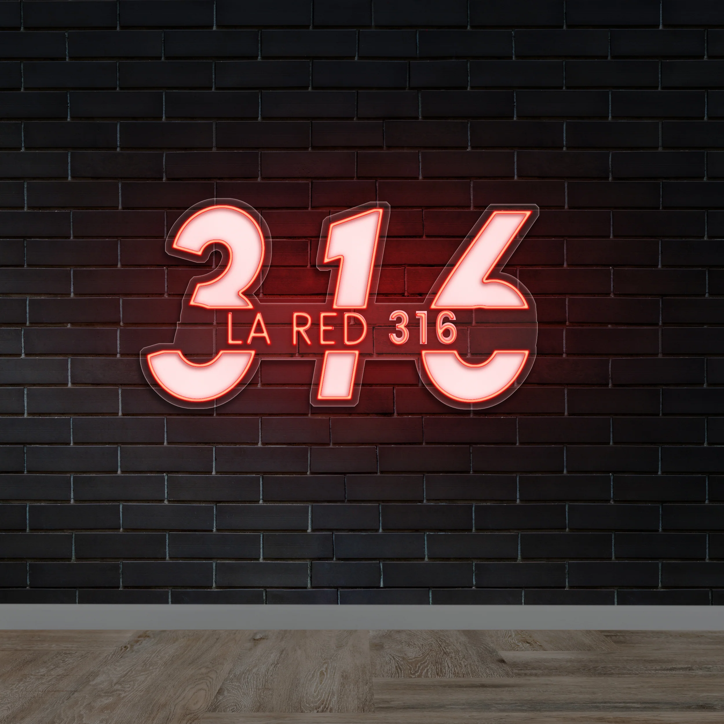 316 LA RED 316 - Premium Neon Artwork