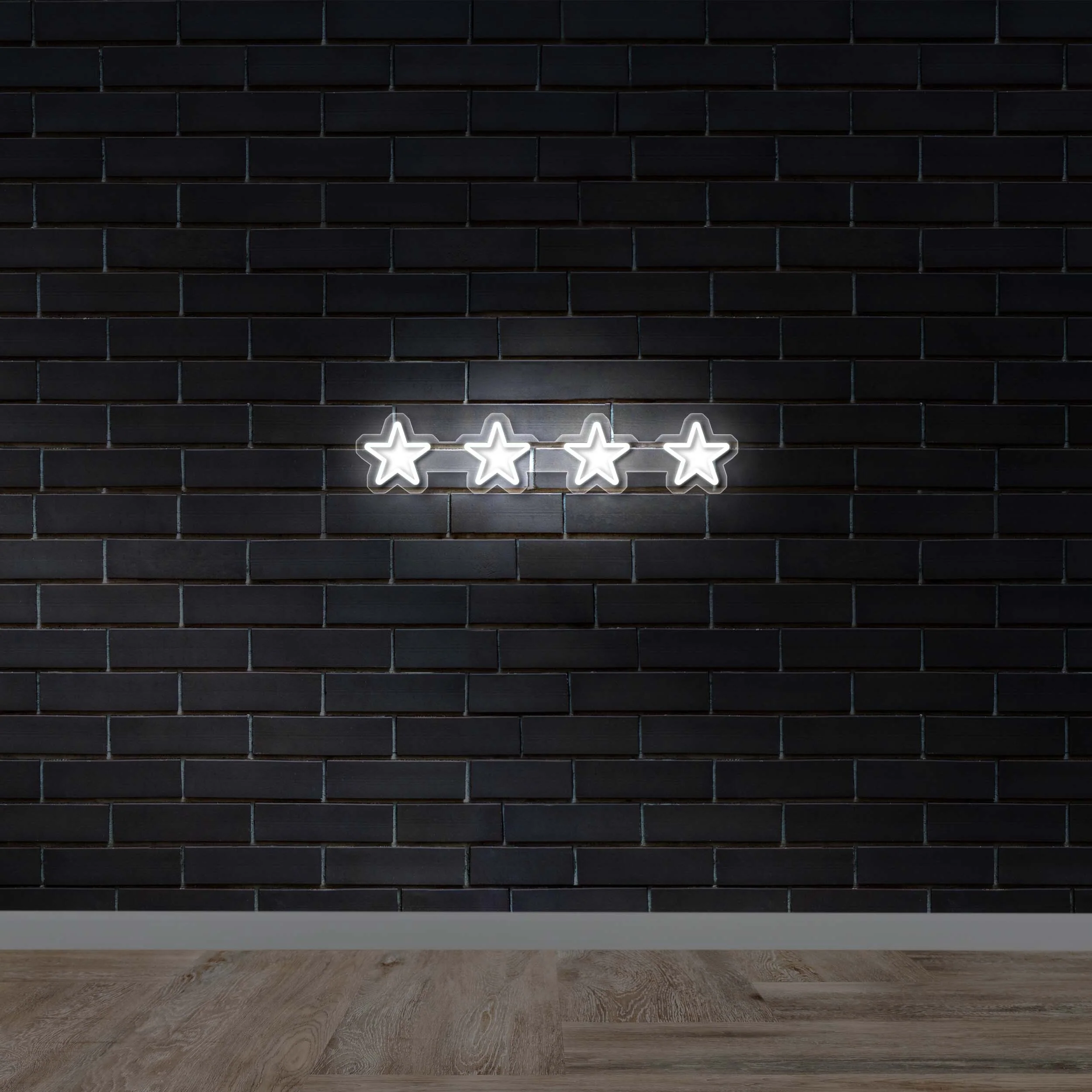 4 Stars - Premium Neon Artwork