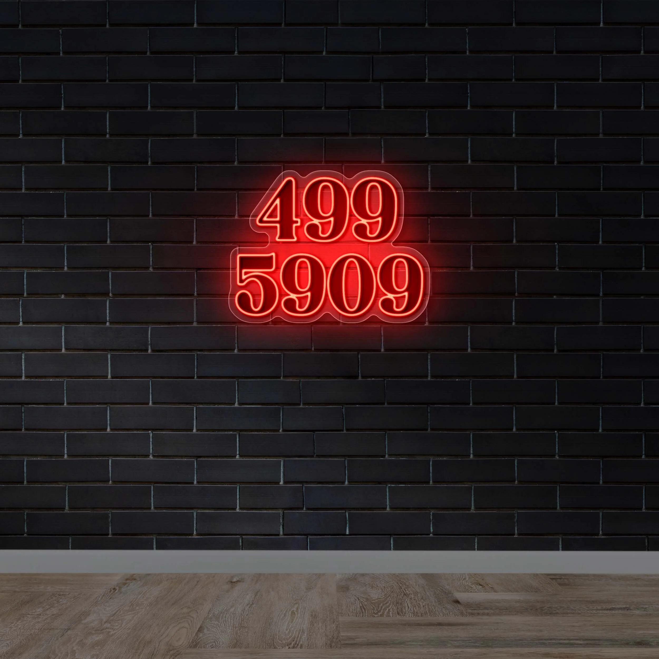 499-5909 - Premium Neon Artwork