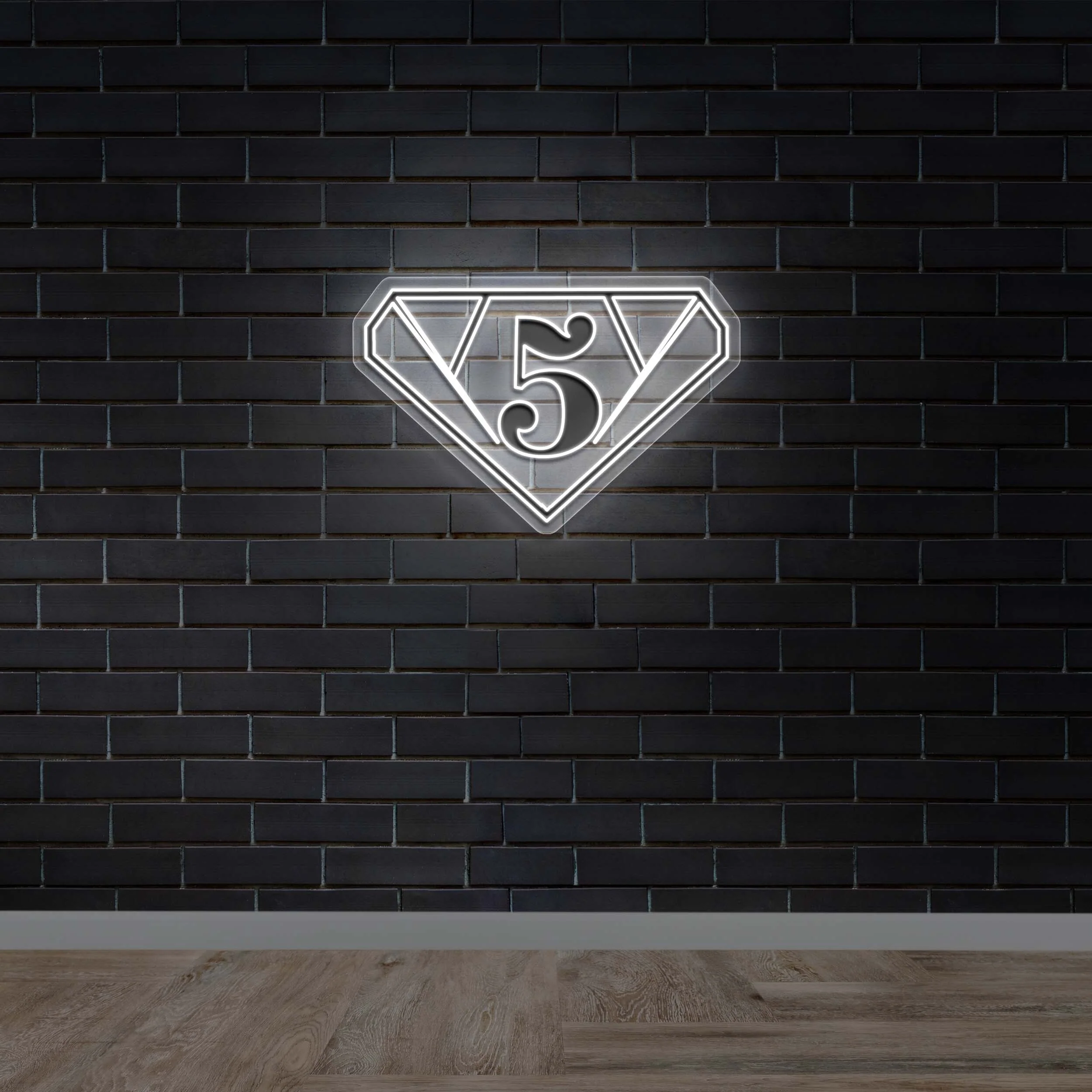 5 in a Diamond - Premium Neon Artwork