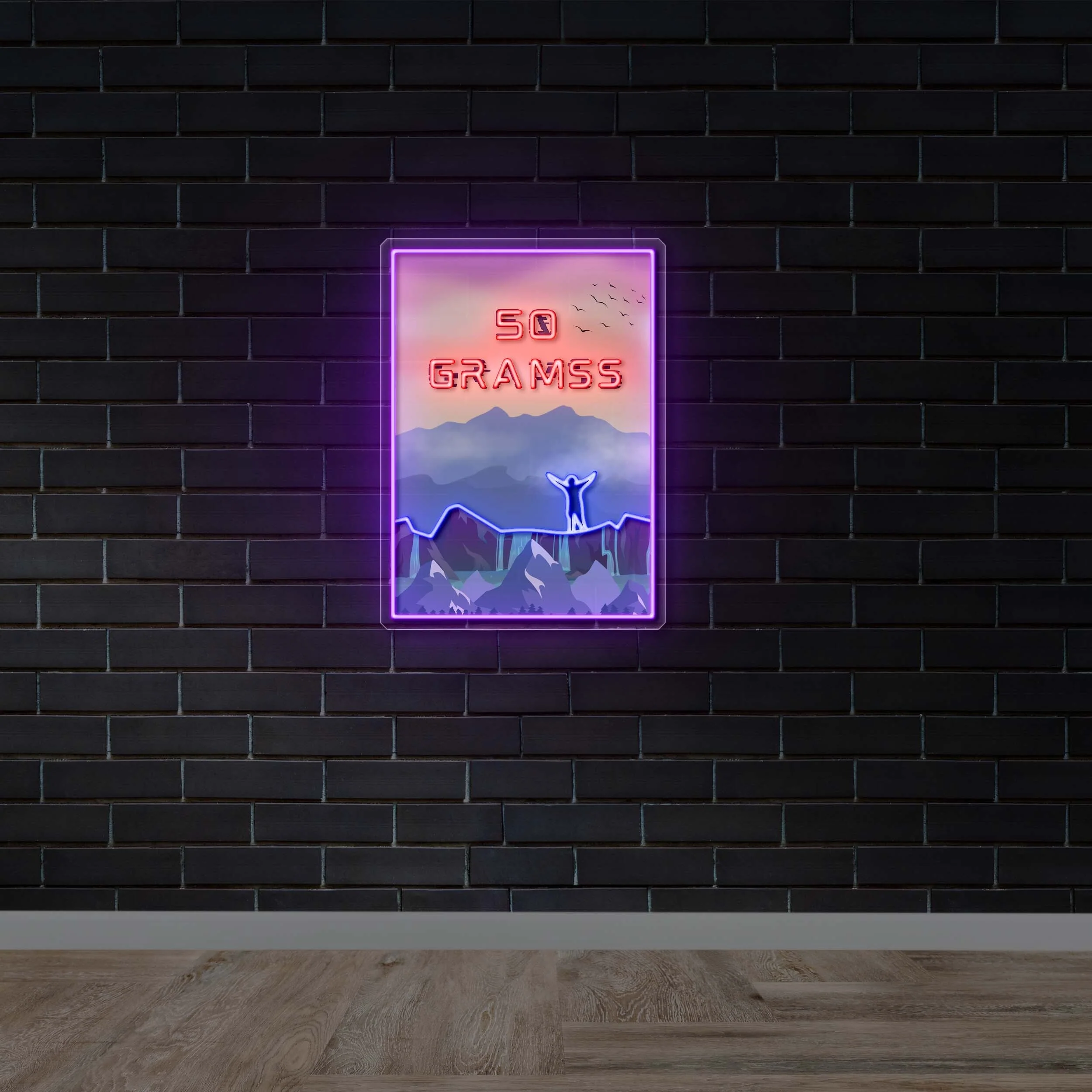 50 gramss - Premium Neon Artwork