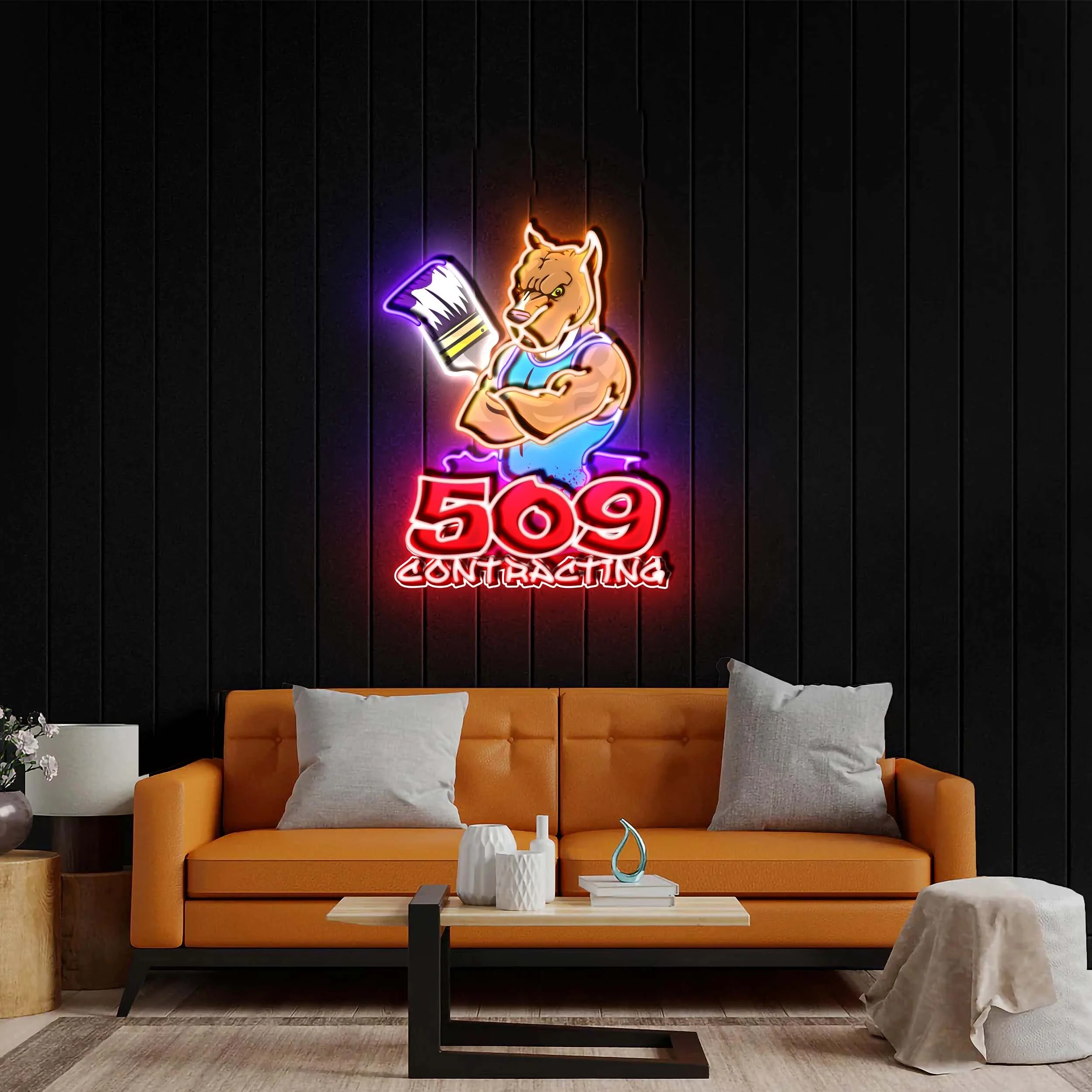 509 Contracting - Premium Neon Artwork