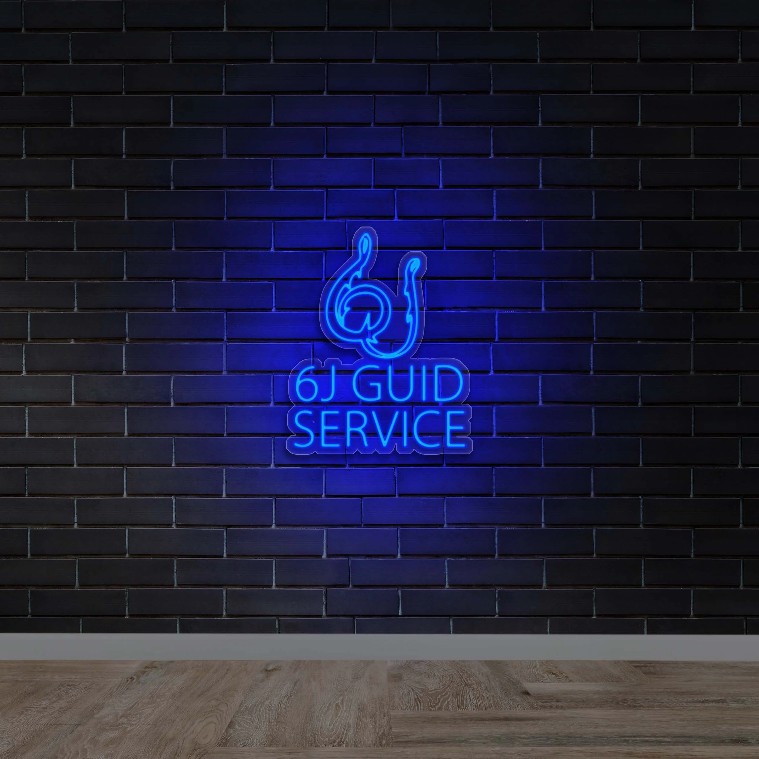 6J Guid Service - Premium Neon Artwork
