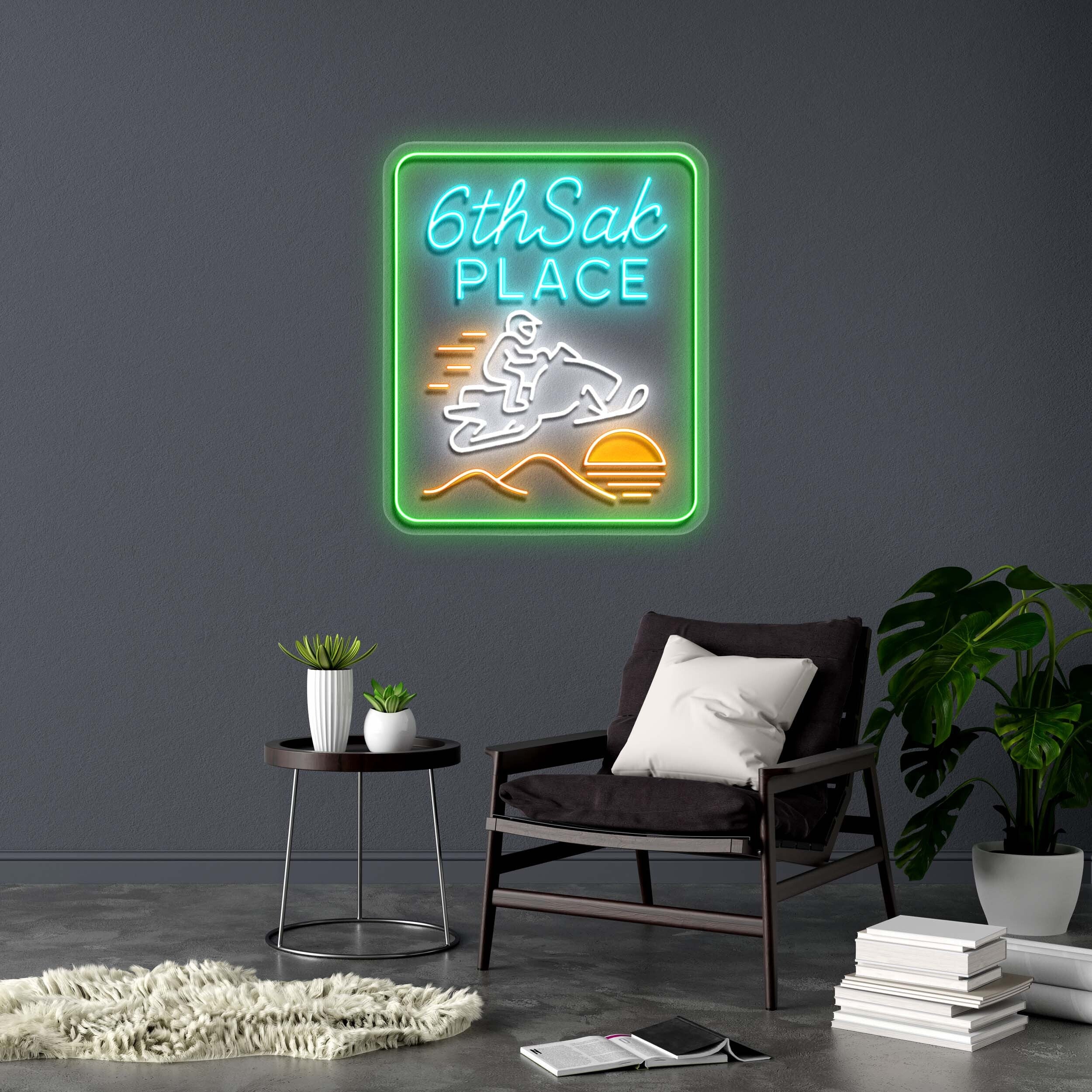 6thSak's Place - Premium Neon Artwork