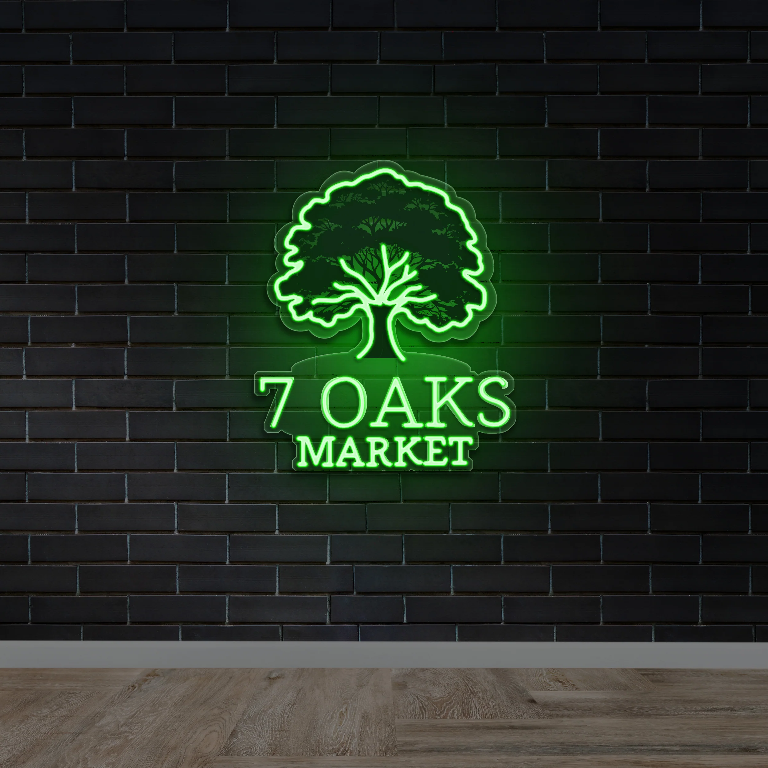 7 Oaks Market - Premium Neon Artwork