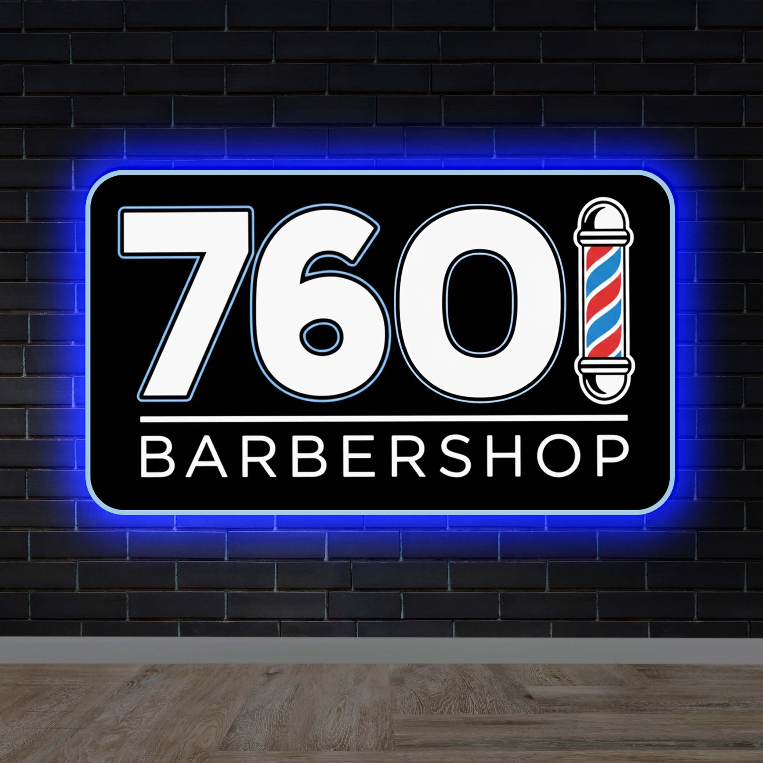 76O Barbershop | Backlit - Premium Neon Artwork