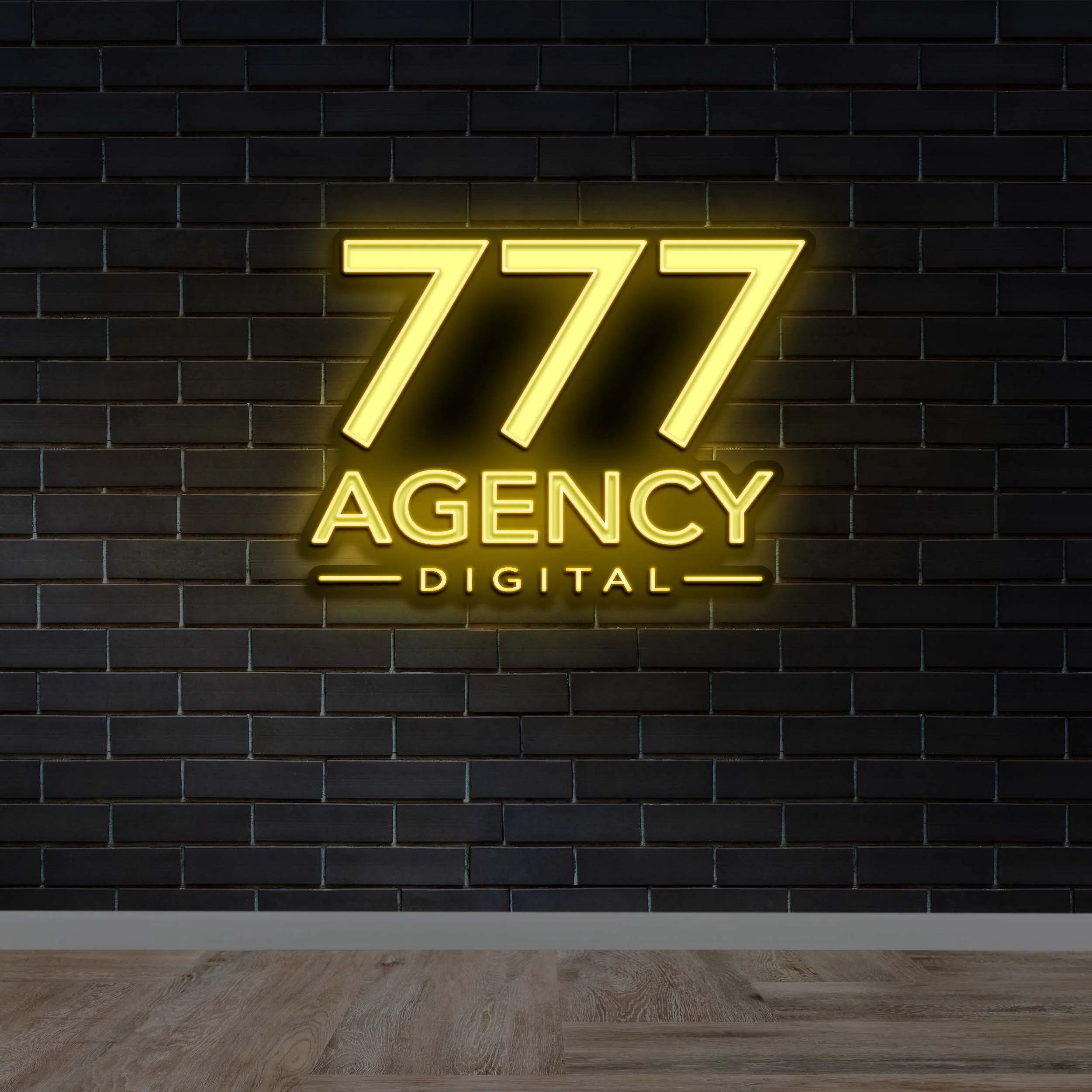 777 AGENCY DIGITAL - Premium Neon Artwork