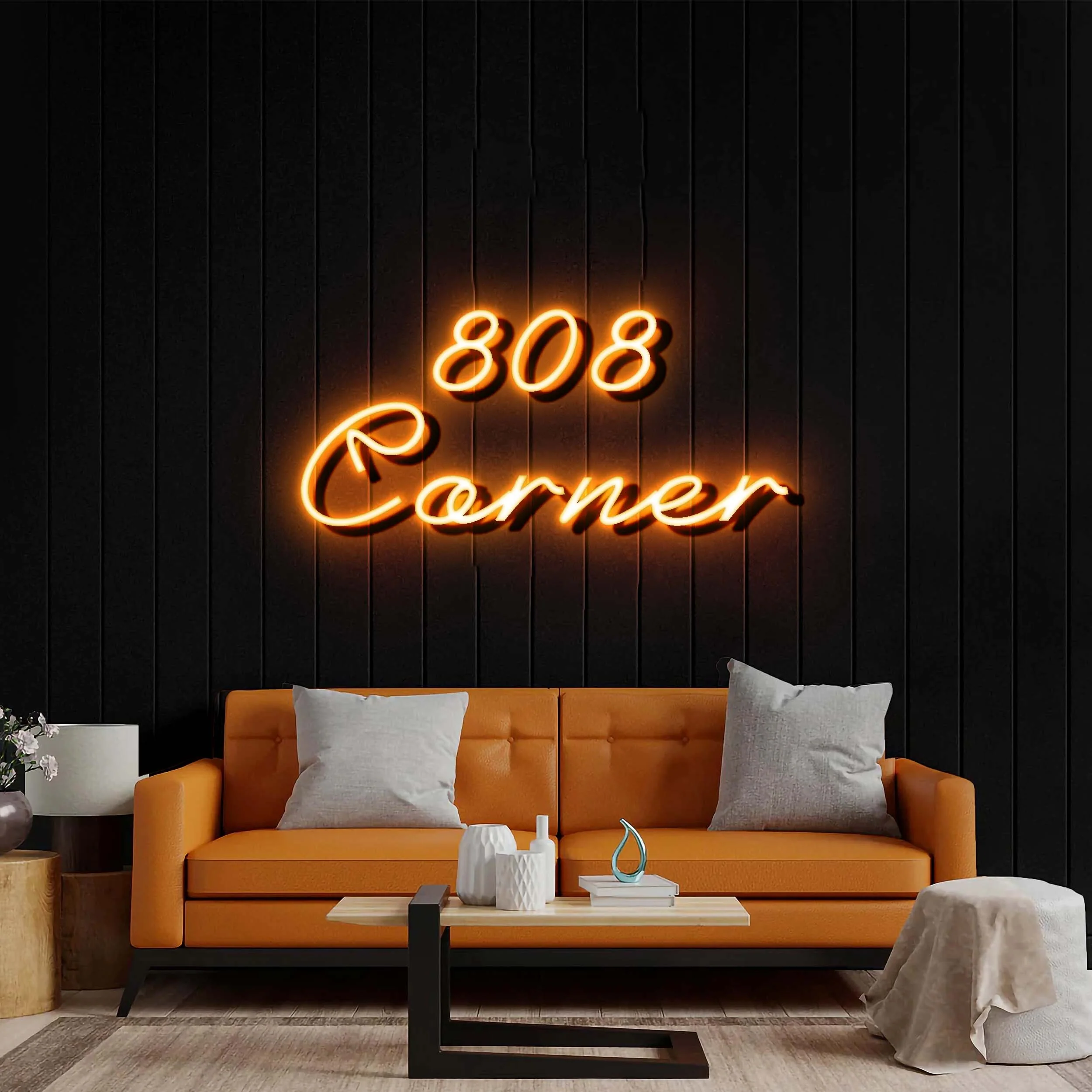 808 Corner - Premium Neon Artwork