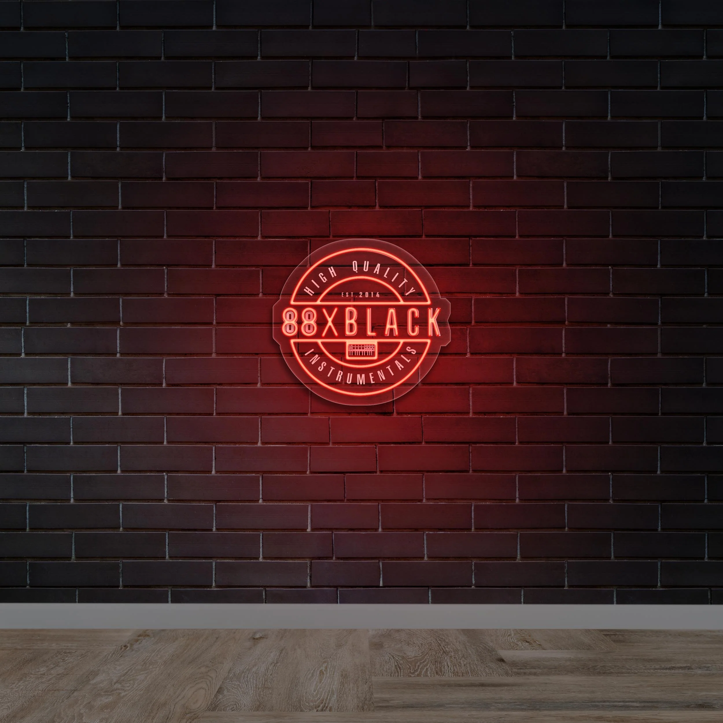 88 X BLACK - Premium Neon Artwork