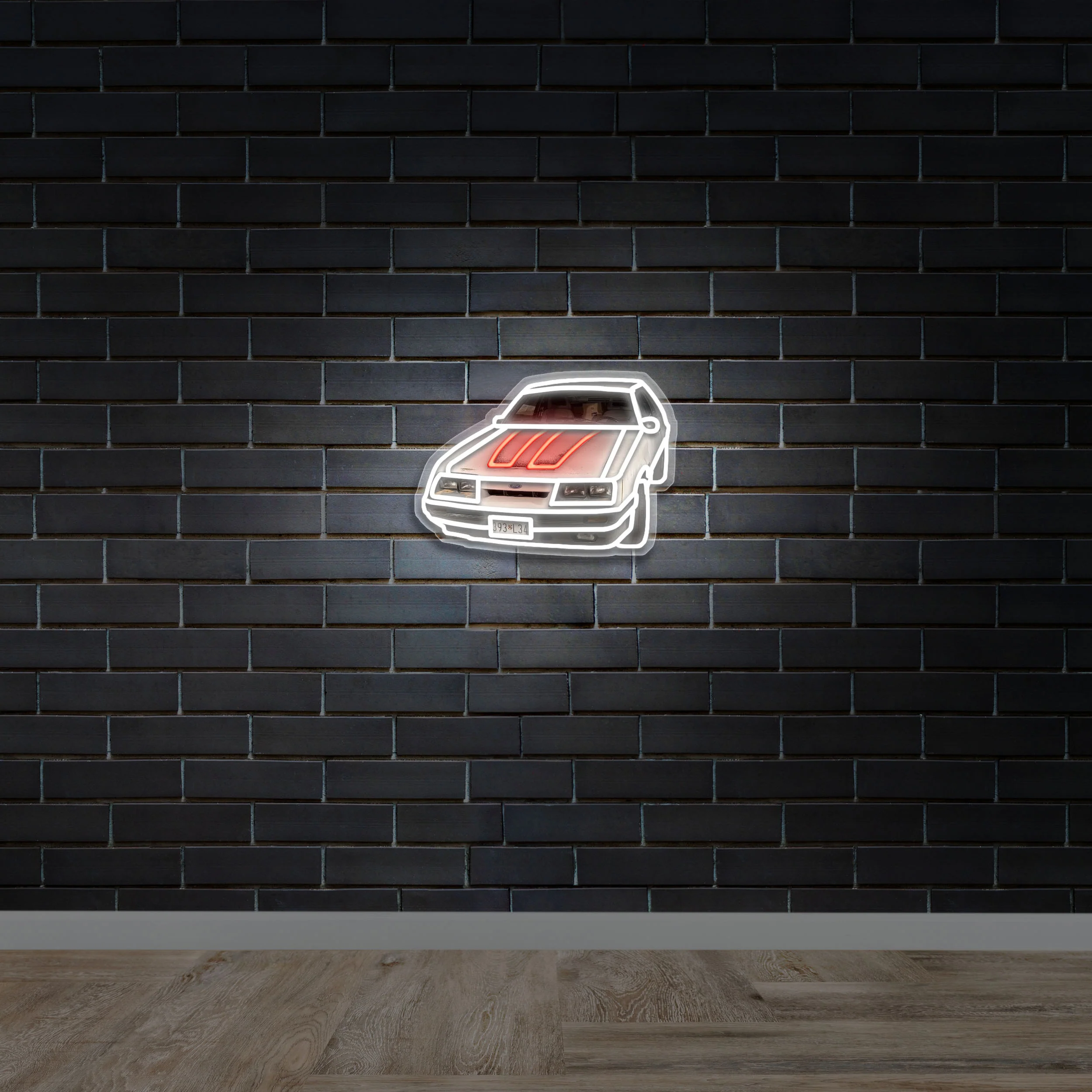 1986 Mustang GT - Premium Neon Artwork