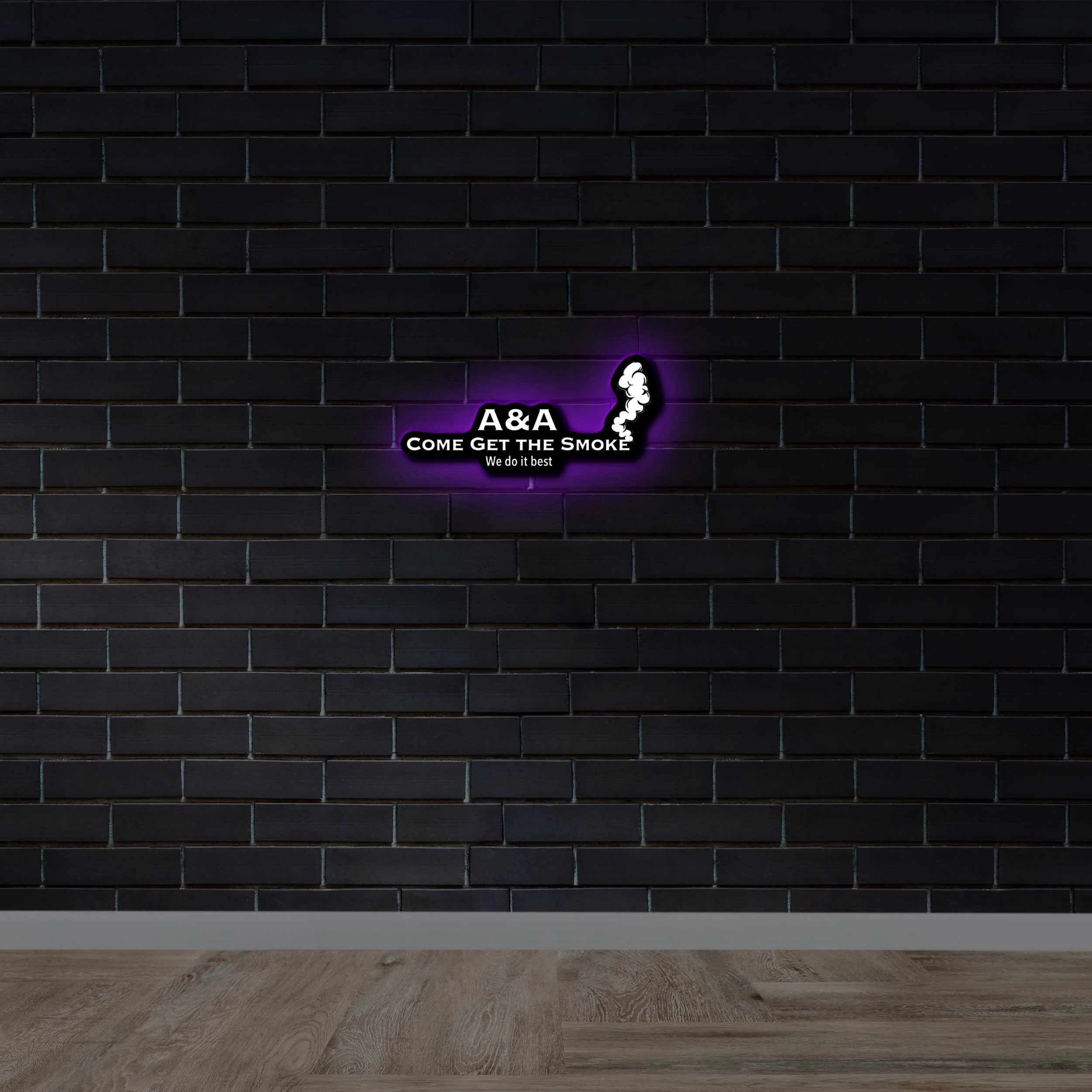 A&A Come Get The Smoke - Premium Neon Artwork