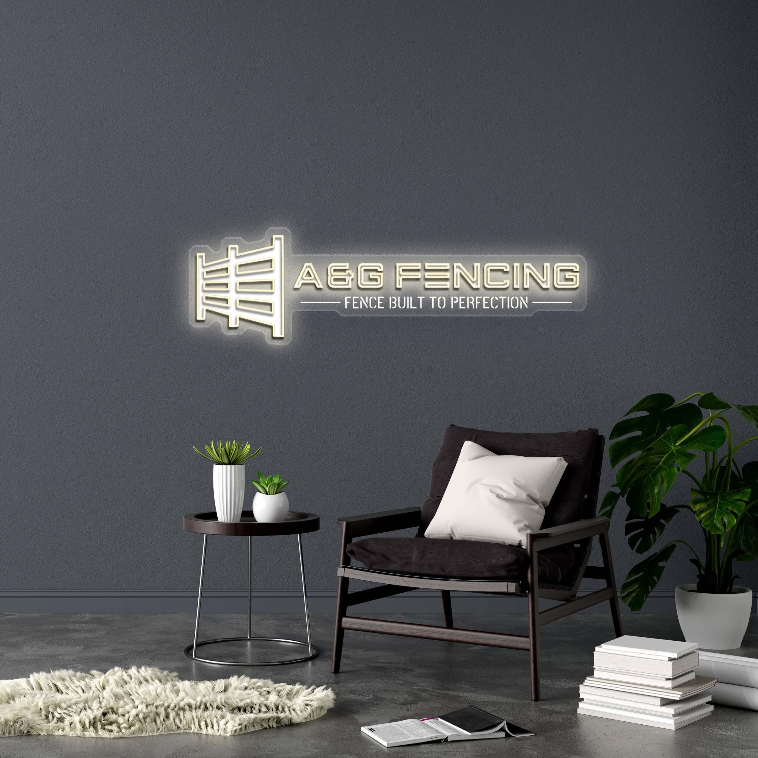 A&G FENCING - Premium Neon Artwork