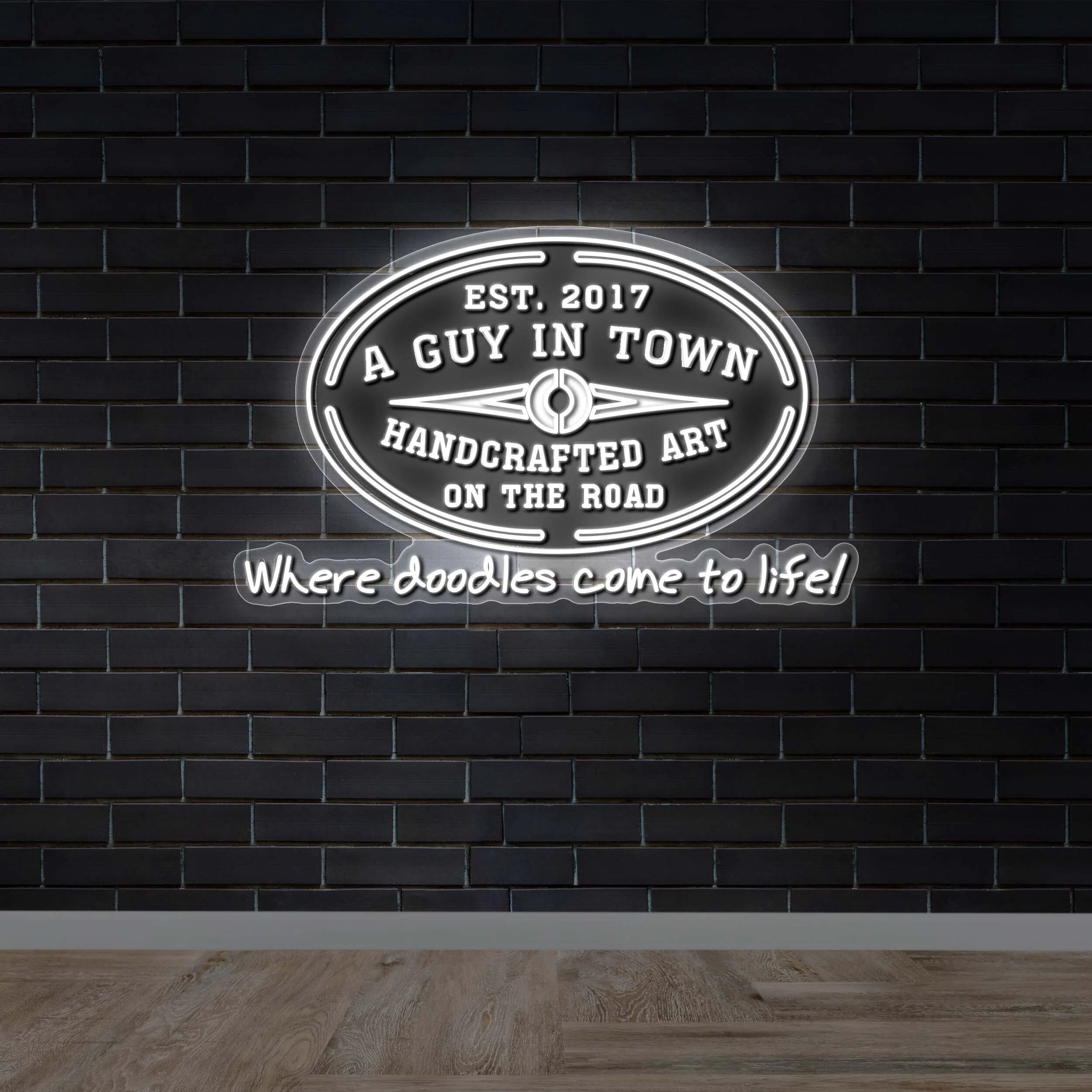 A Guy In Town - Premium Neon Artwork