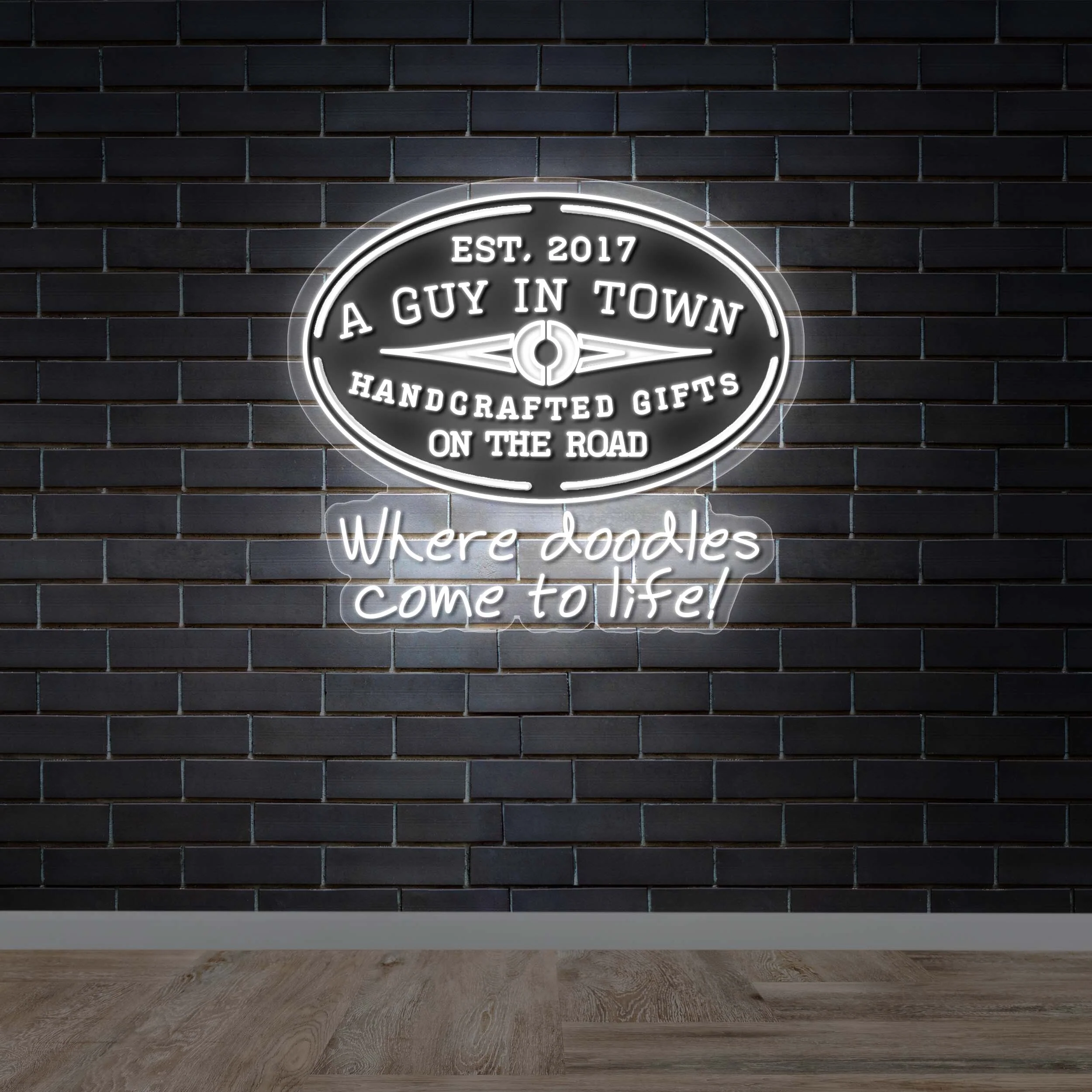 A Guy In Town - Premium Neon Artwork