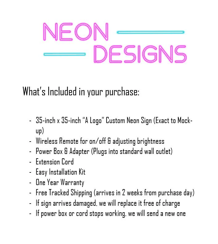 A Logo - Premium Neon Artwork - Image 2