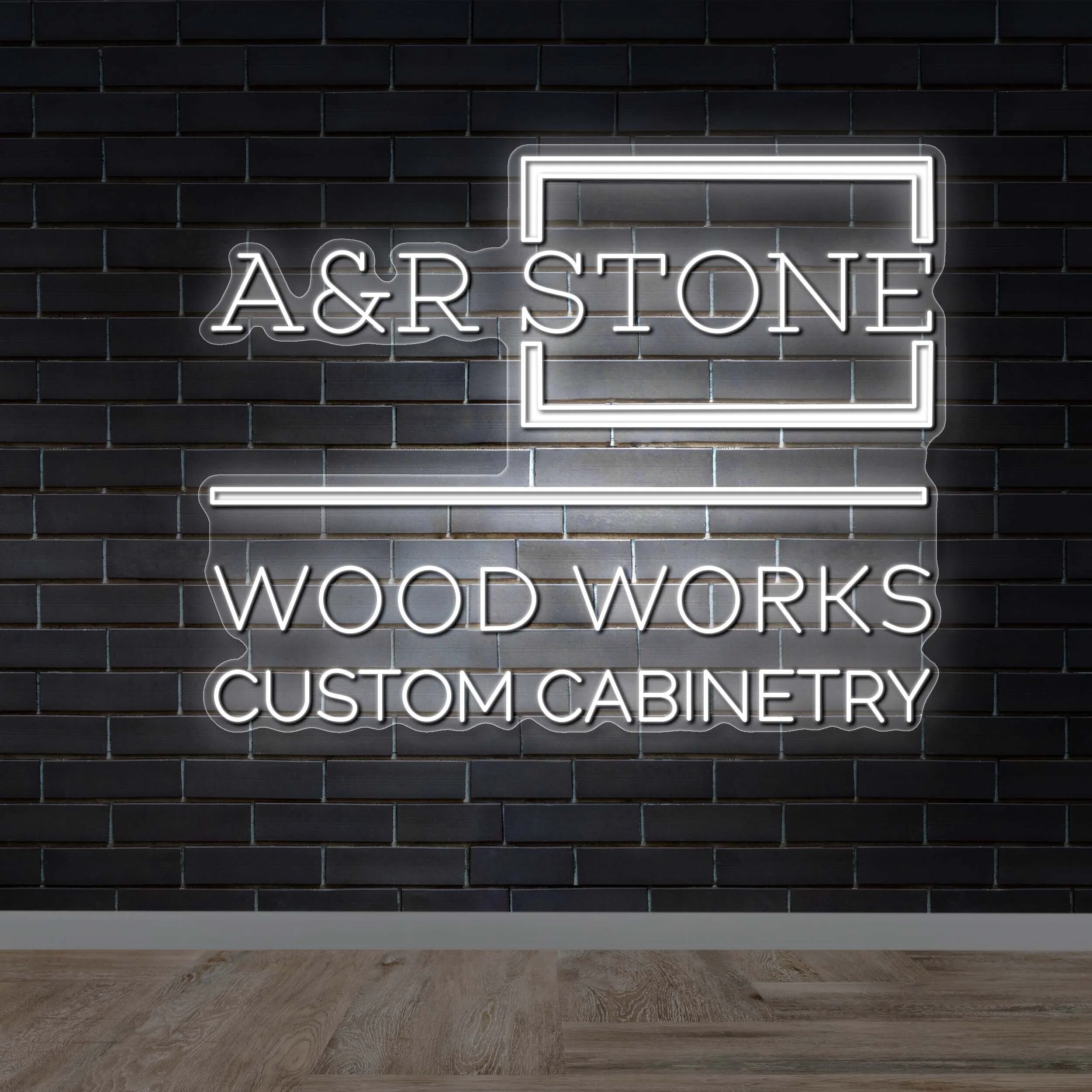 A&R Stone Wood Works Custom Cabinetry – Premium Neon Artwork - Image 2