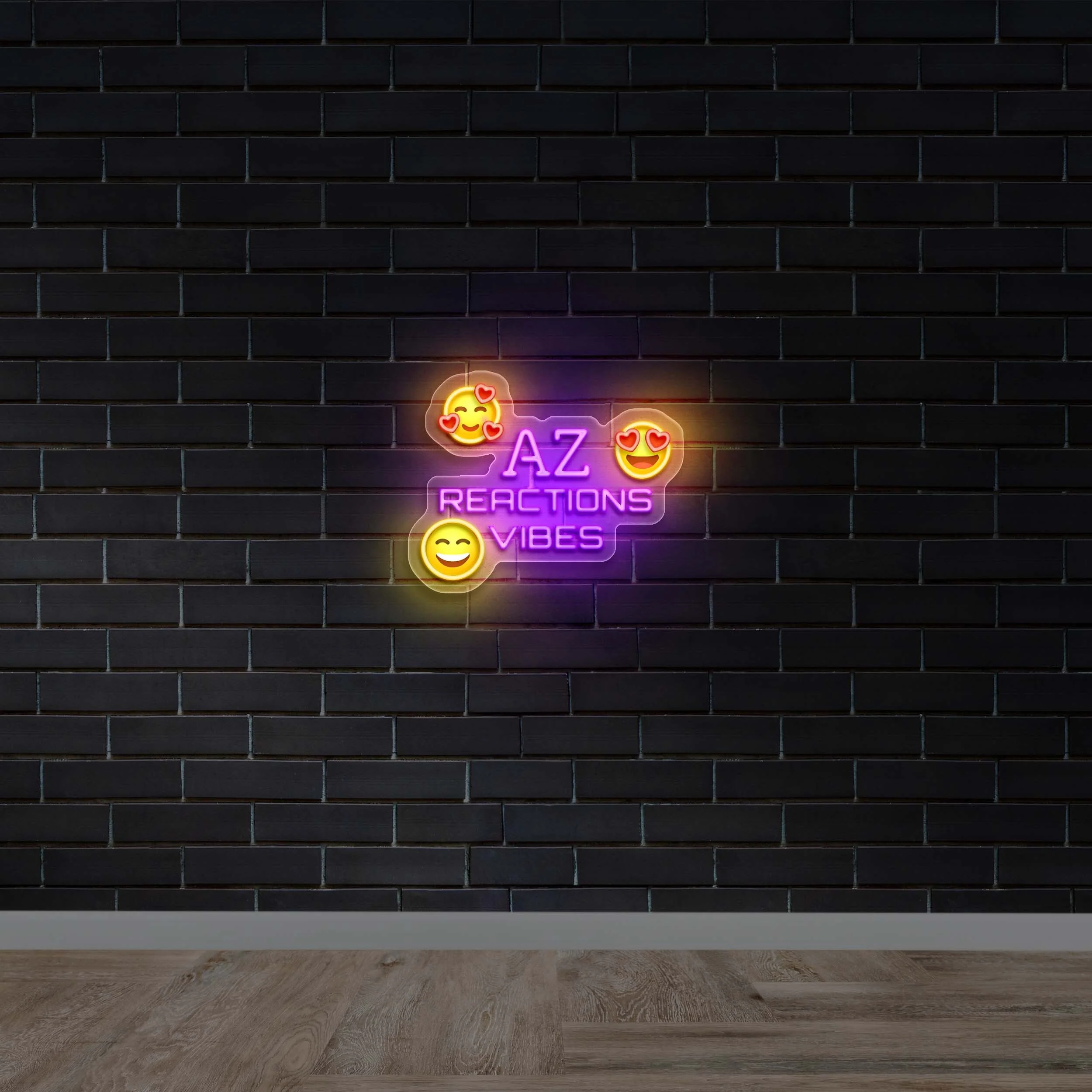 A&Z Reactions Vibes - Premium Neon Artwork
