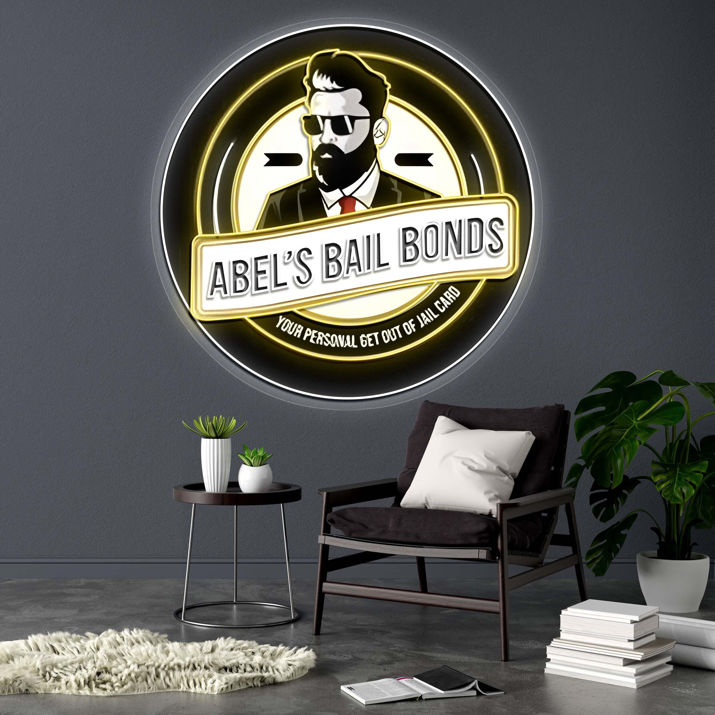 ABEL'S BAIL BONDS - Premium Neon Artwork