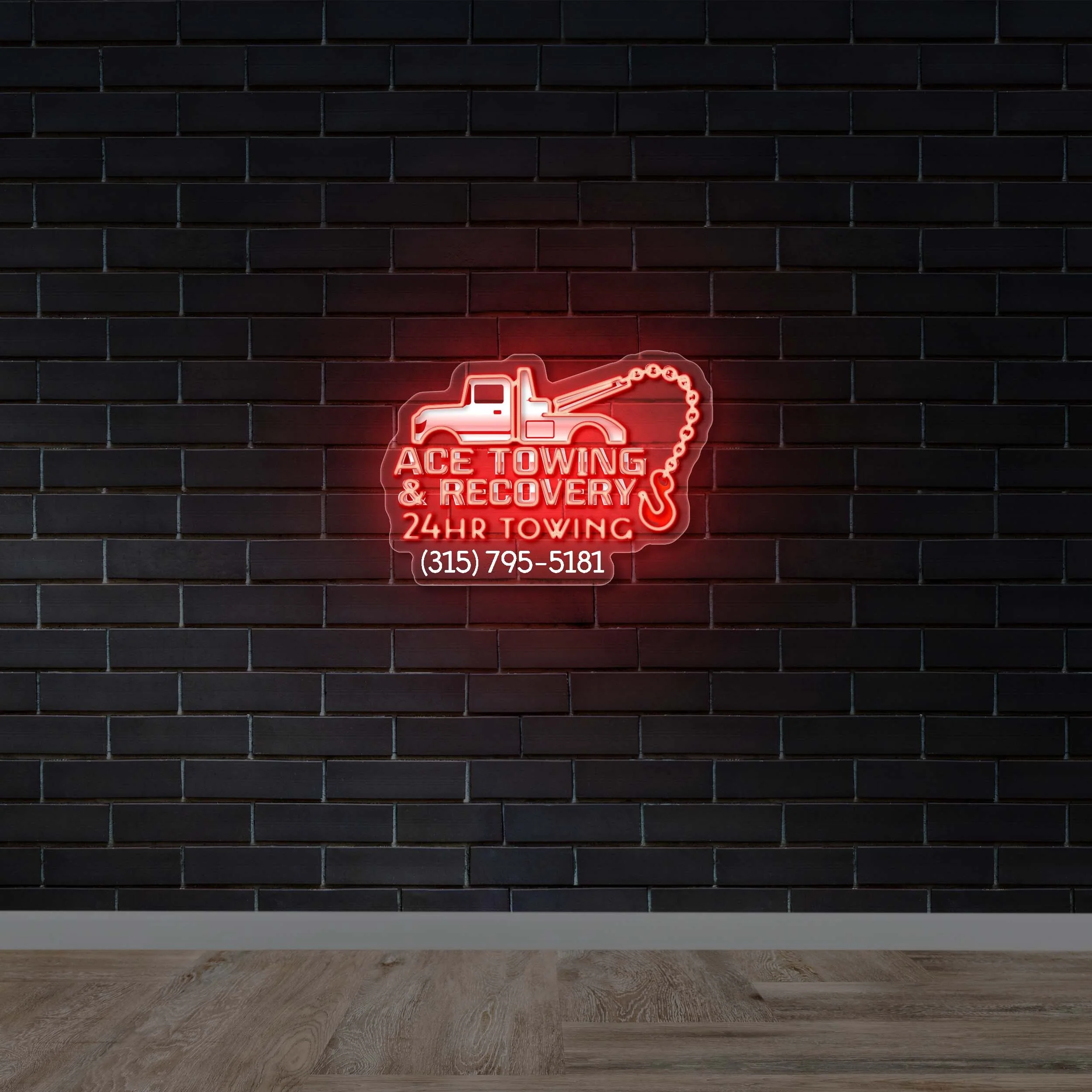 Ace Towing & Recovery - Premium Neon Artwork