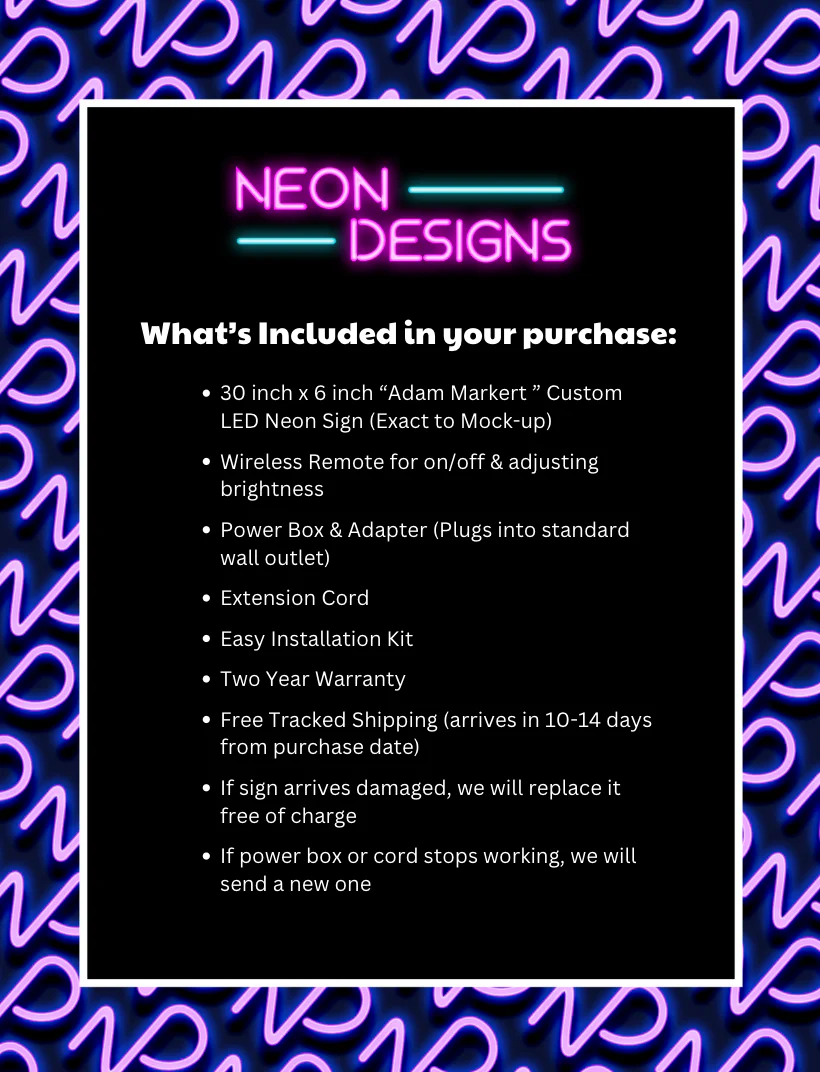 Adam Markert - Premium Neon Artwork - Image 2