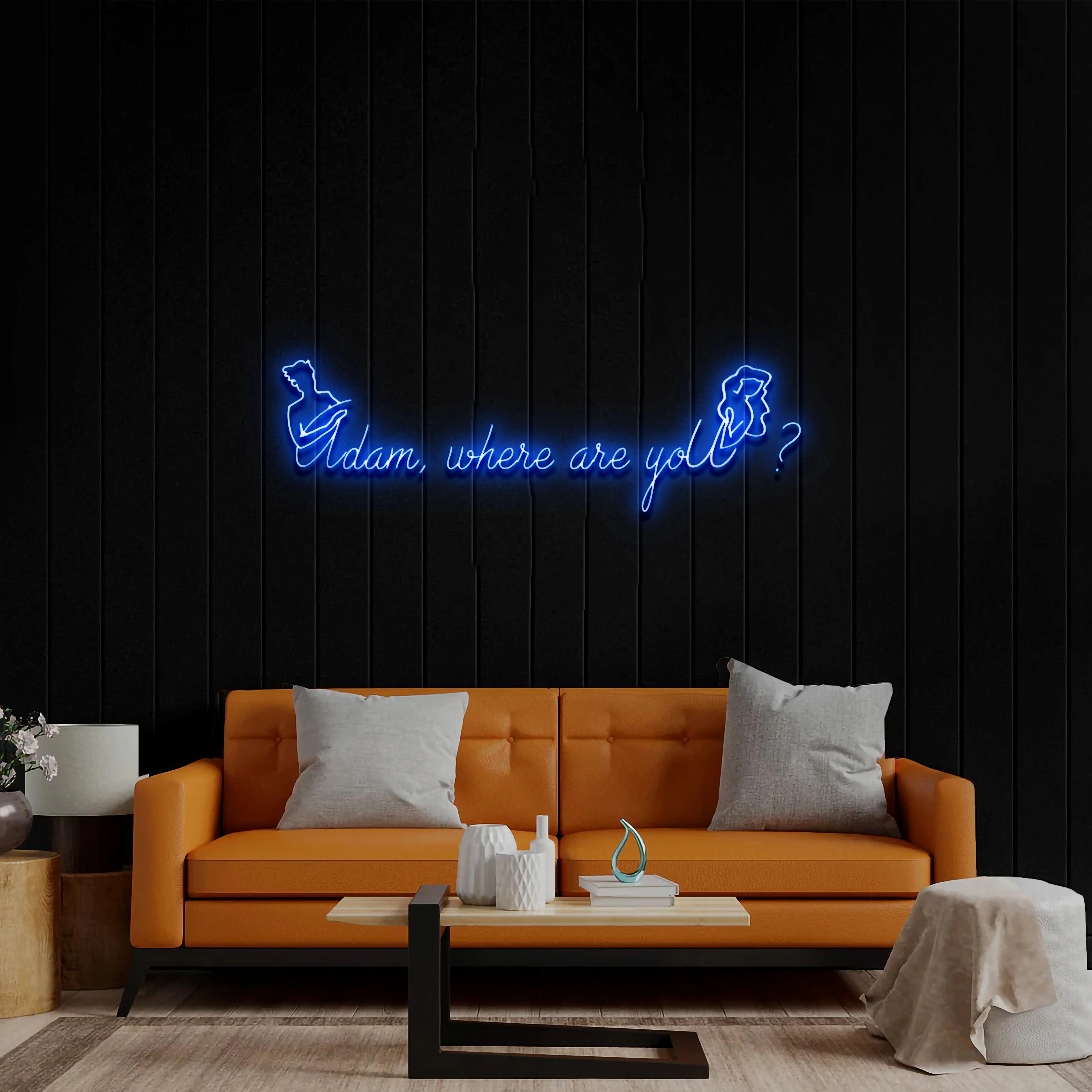 Adam, where are you? - Premium Neon Artwork