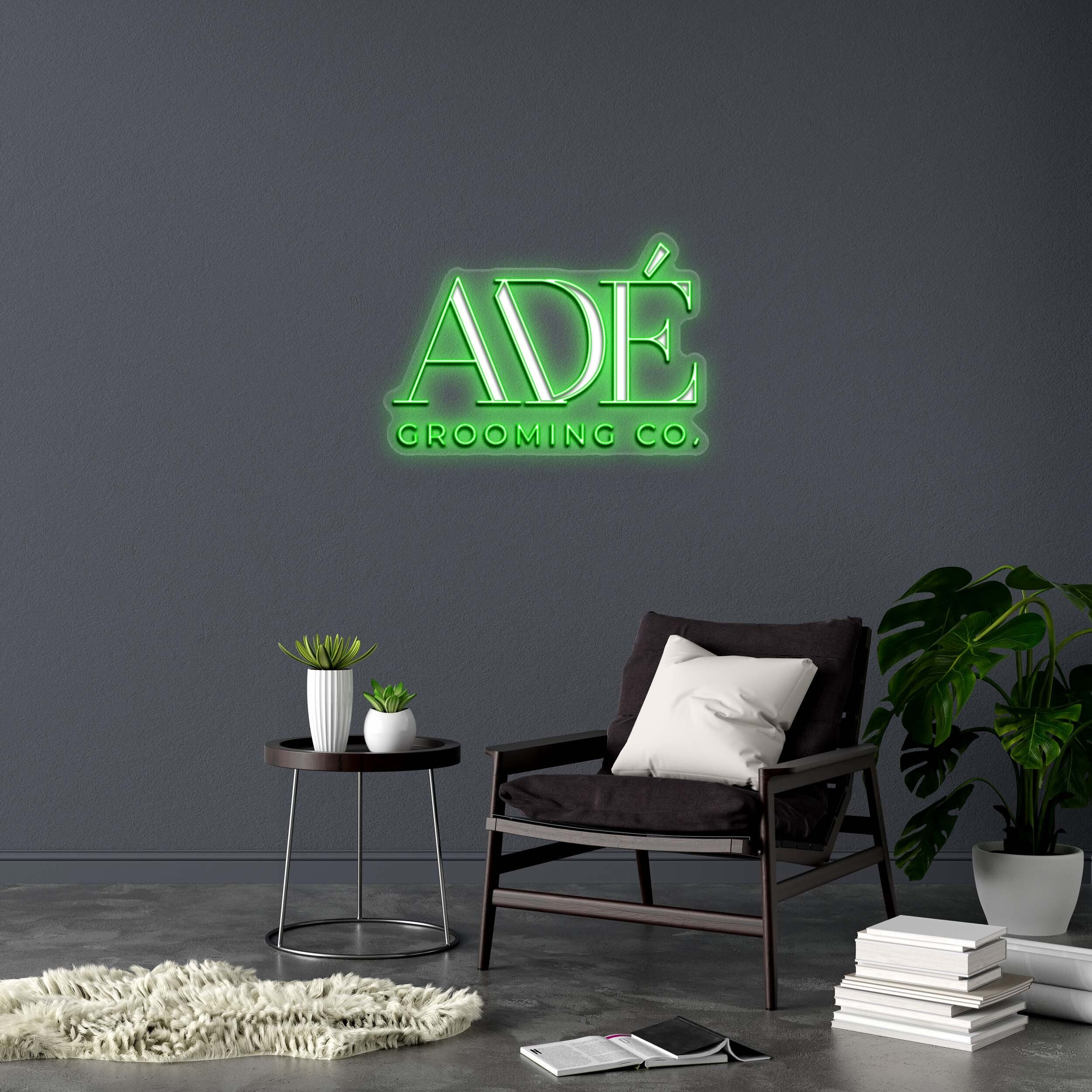 ADE GROOMING CO. - Premium Neon Artwork