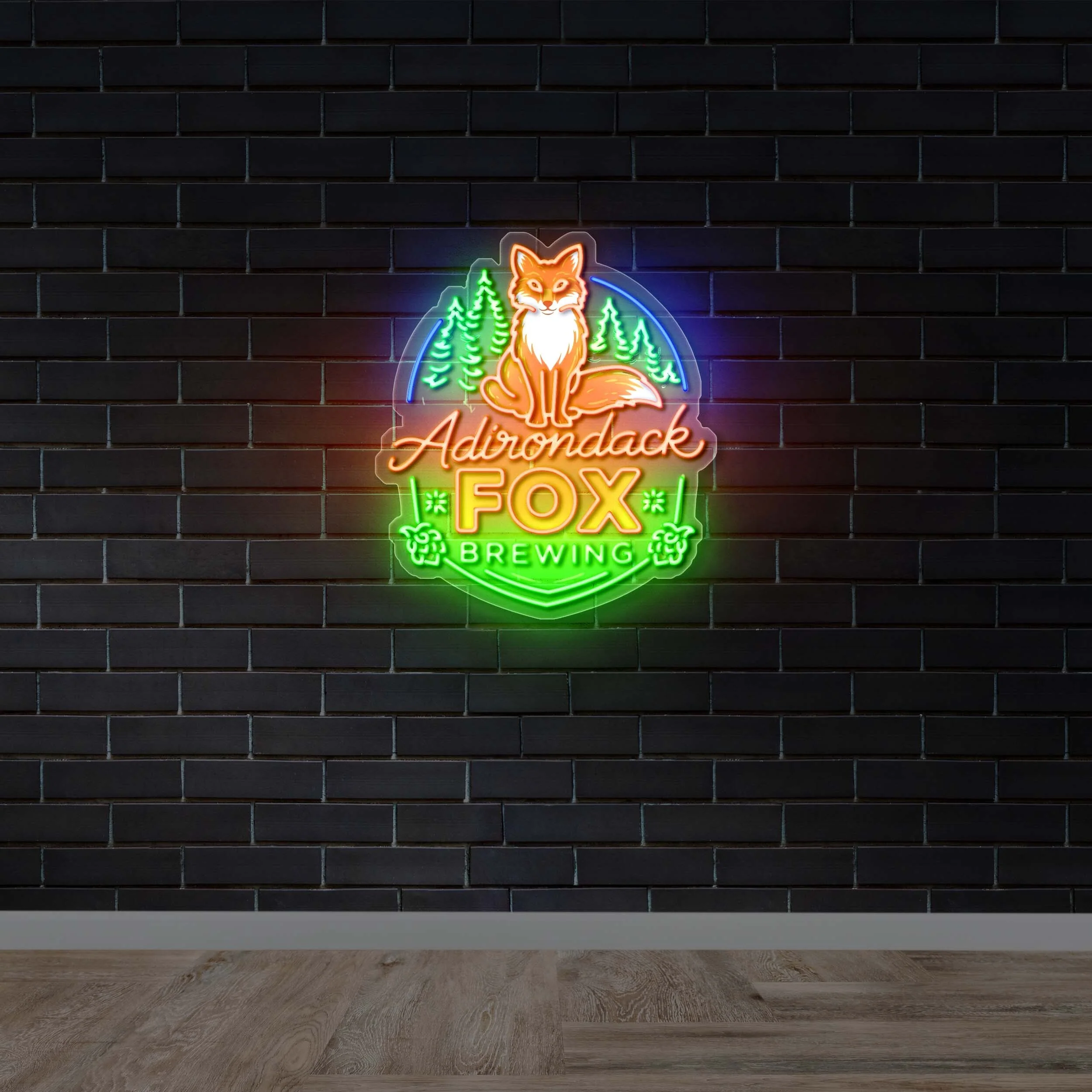 Adirondack Fox Brewing - Premium Neon Artwork