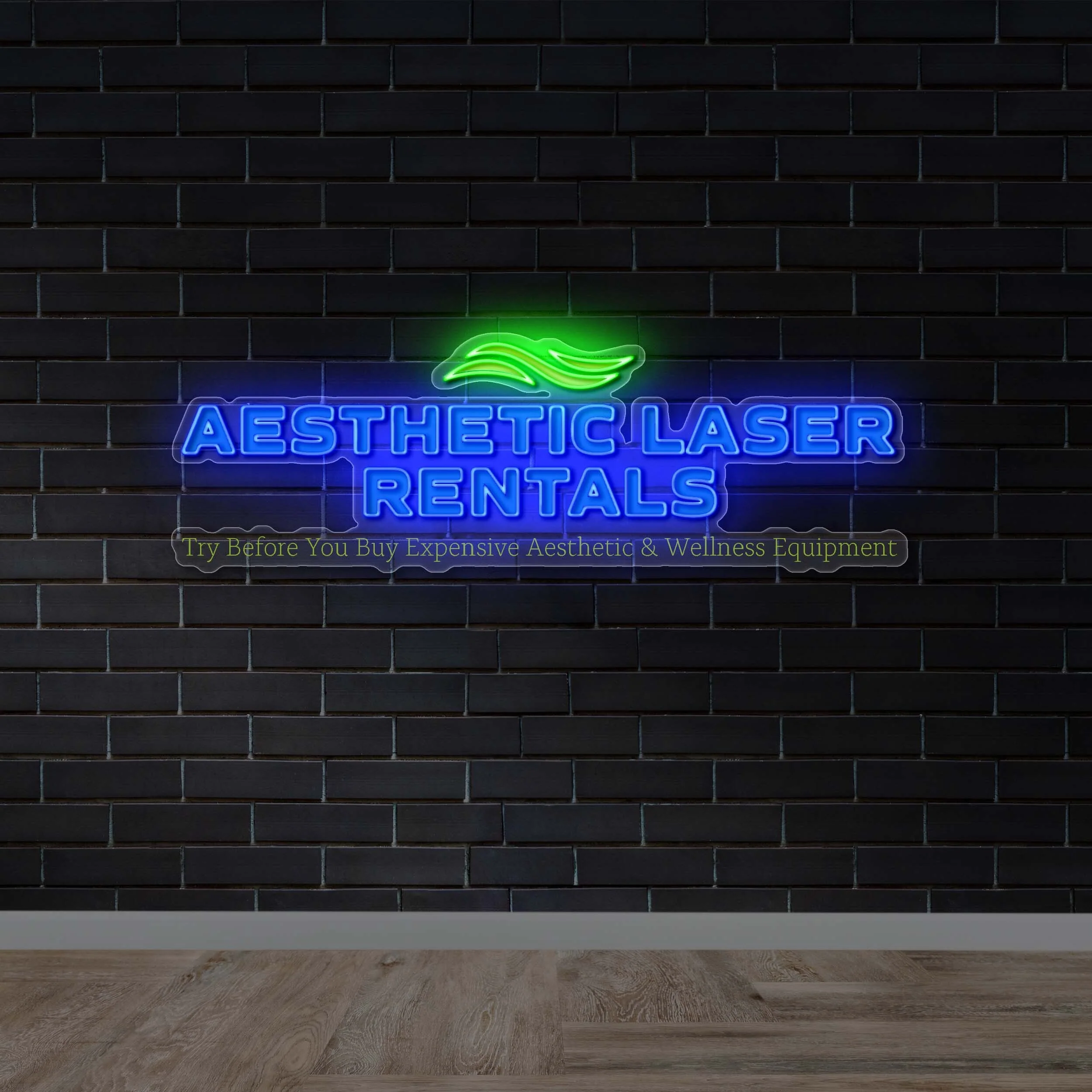 AESTHETIC LASER RENTALS | 2nd Version - Premium Neon Artwork