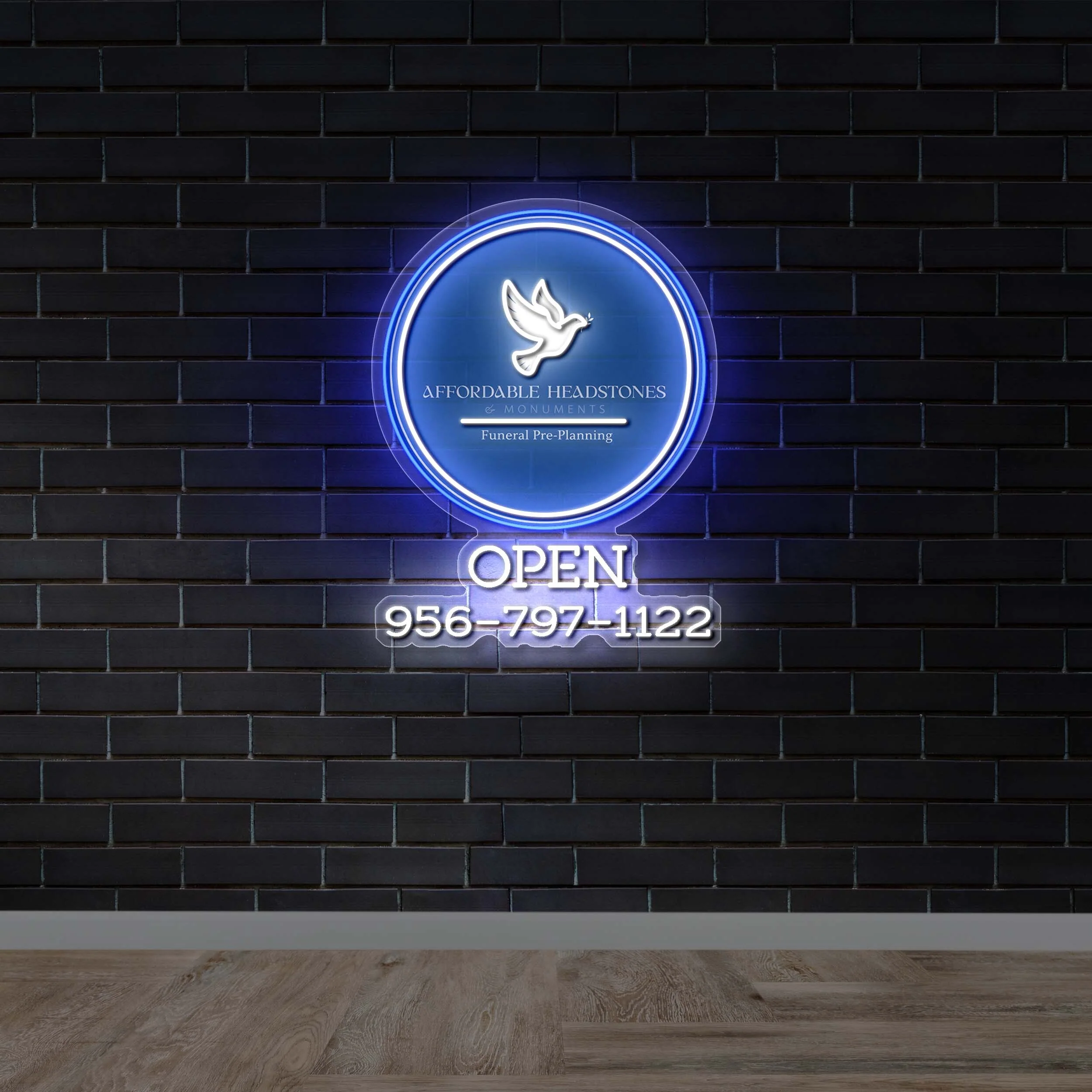 Affordable Headstones + OPEN - Premium Neon Artwork - Image 2