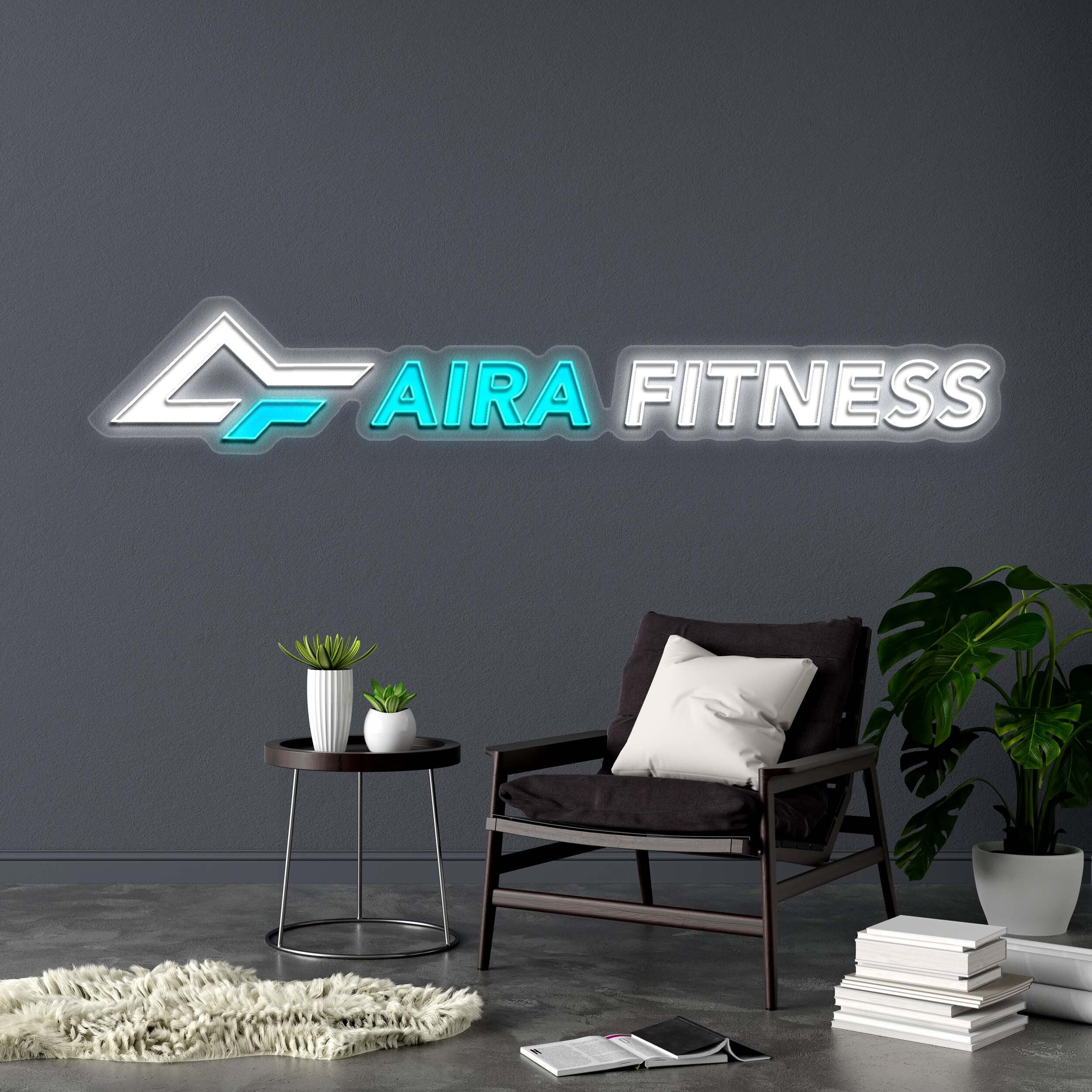AIRA FITNESS - Premium Neon Artwork