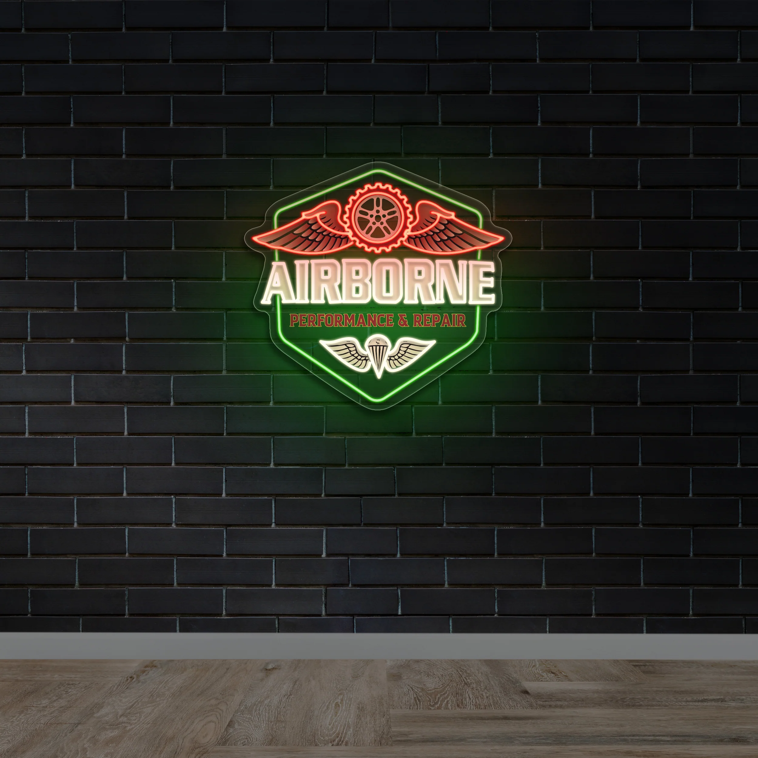 AIRBORNE - Premium Neon Artwork