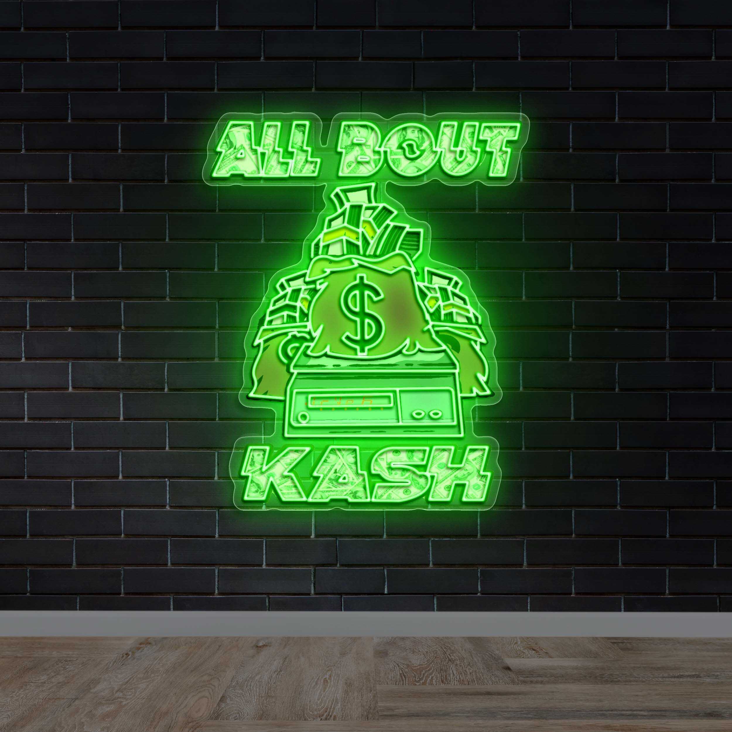 All About Kash - Premium Neon Artwork