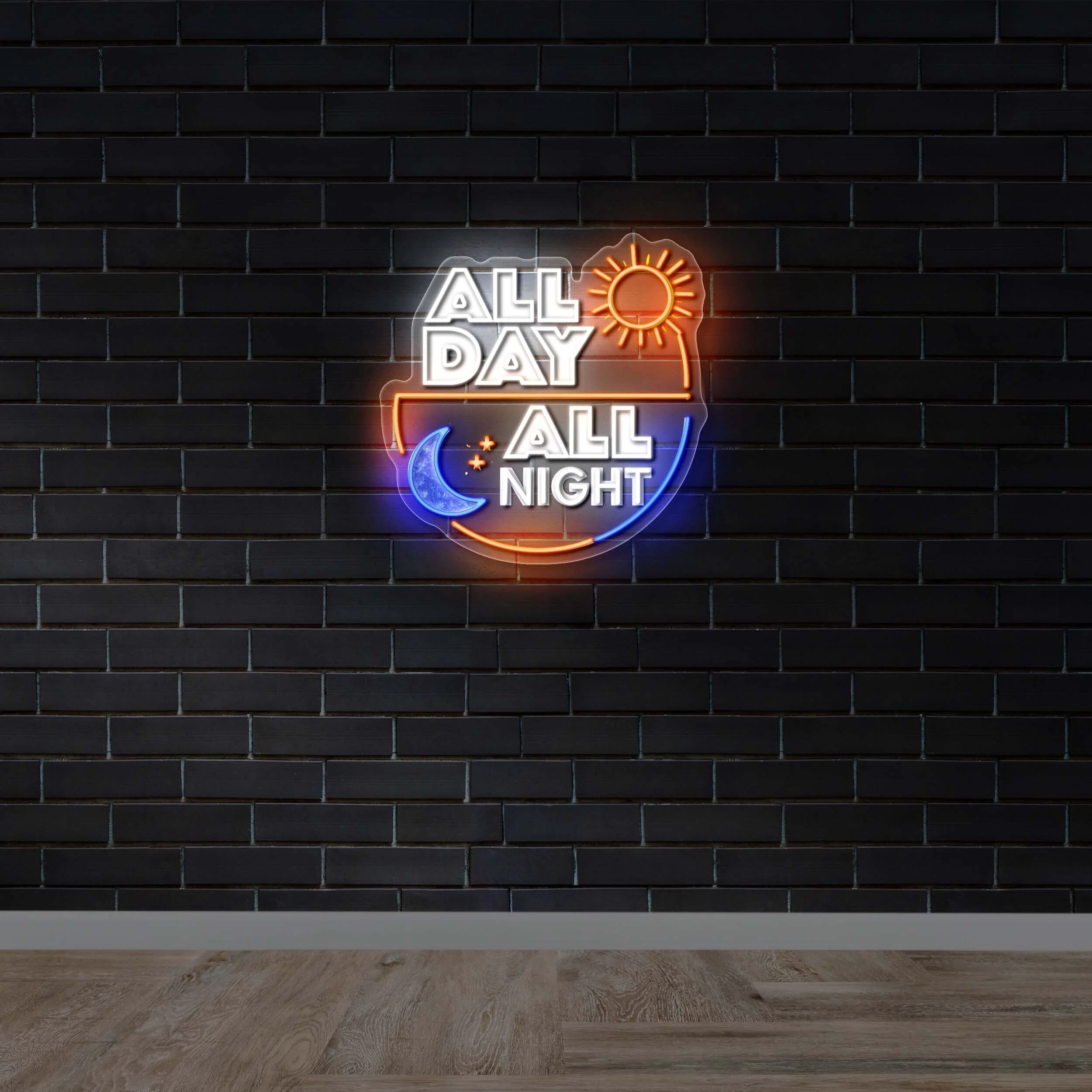 All Day All Night – Premium Neon Artwork