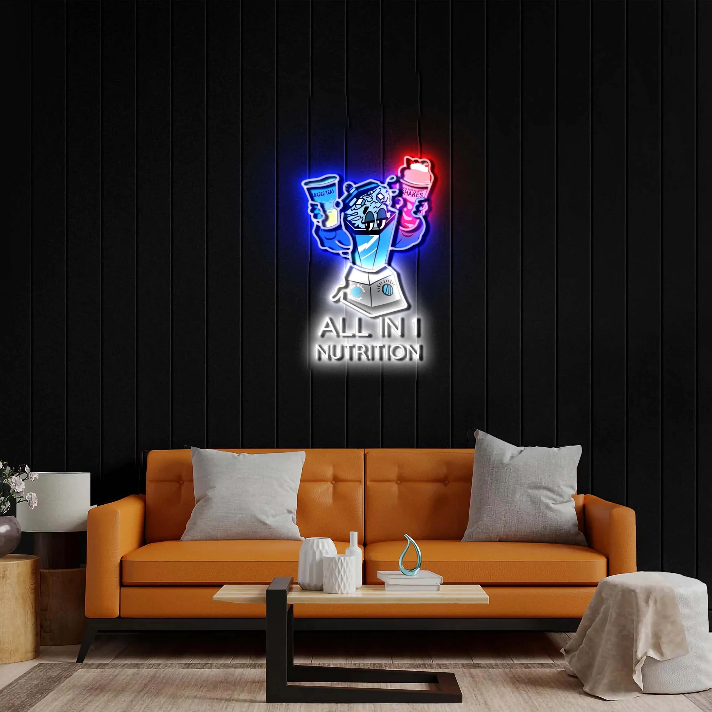 All In 1 Nutrition - Premium Neon Artwork