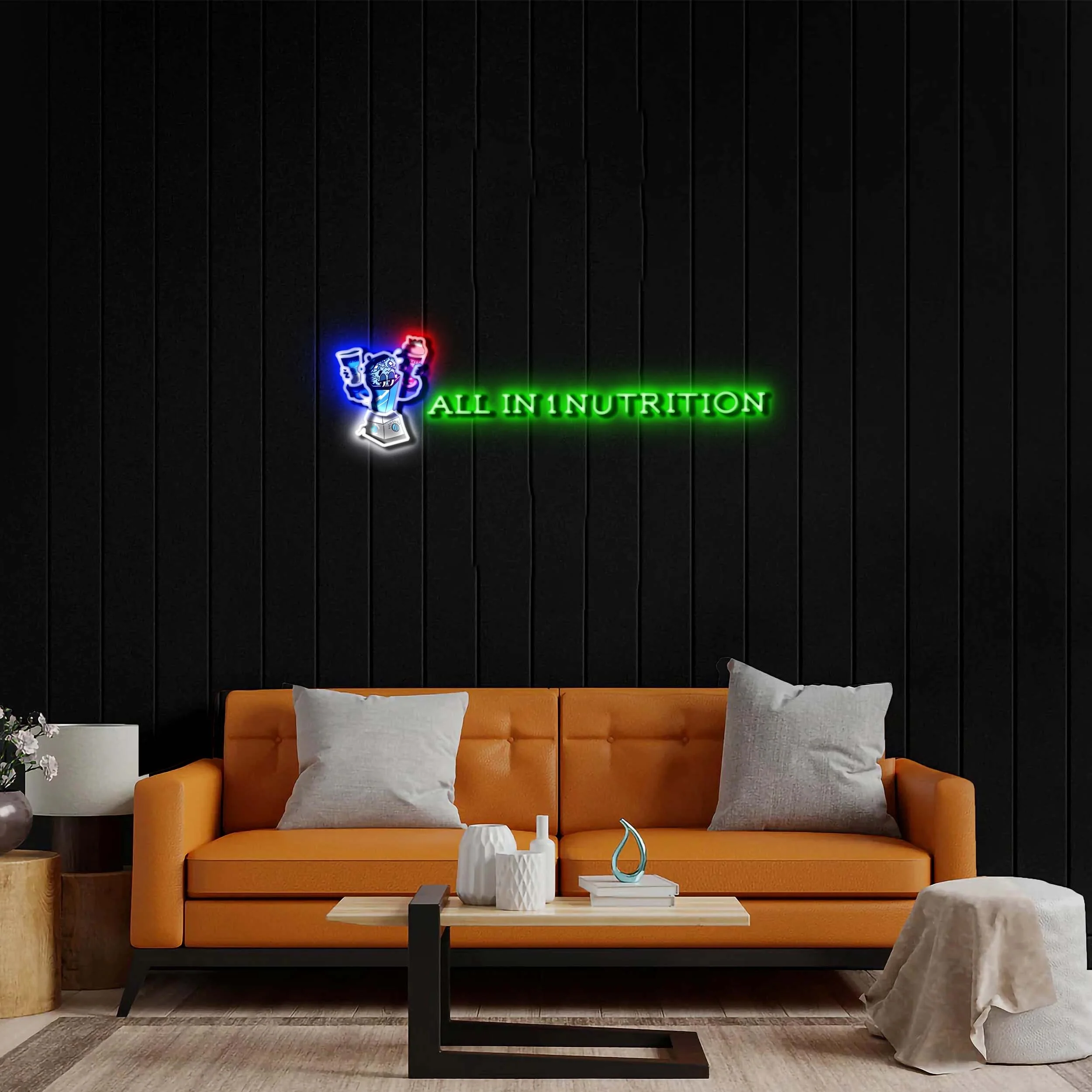 All In 1 nutrition version 3 - Premium Neon Artwork - Image 2