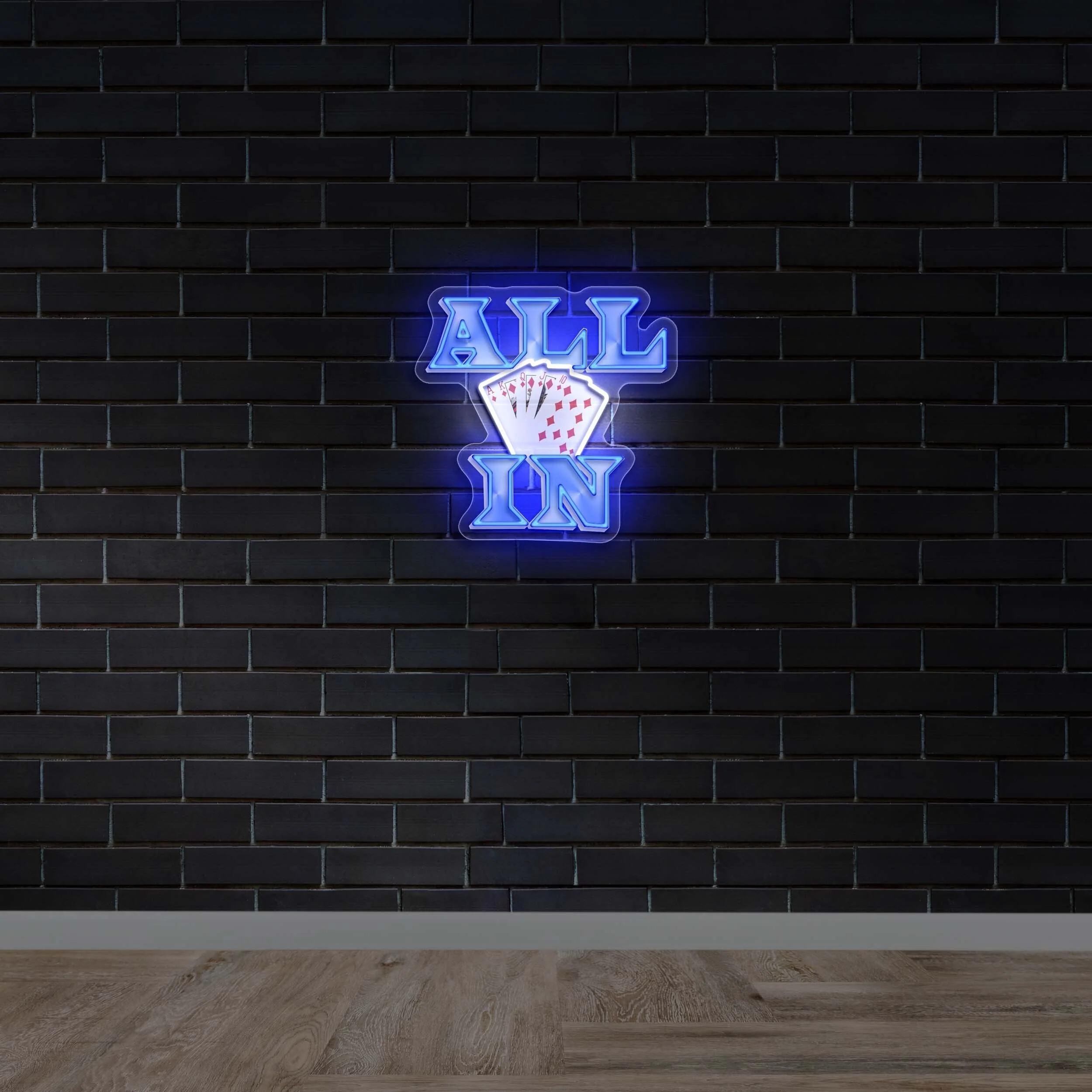 All In – Premium Neon Artwork