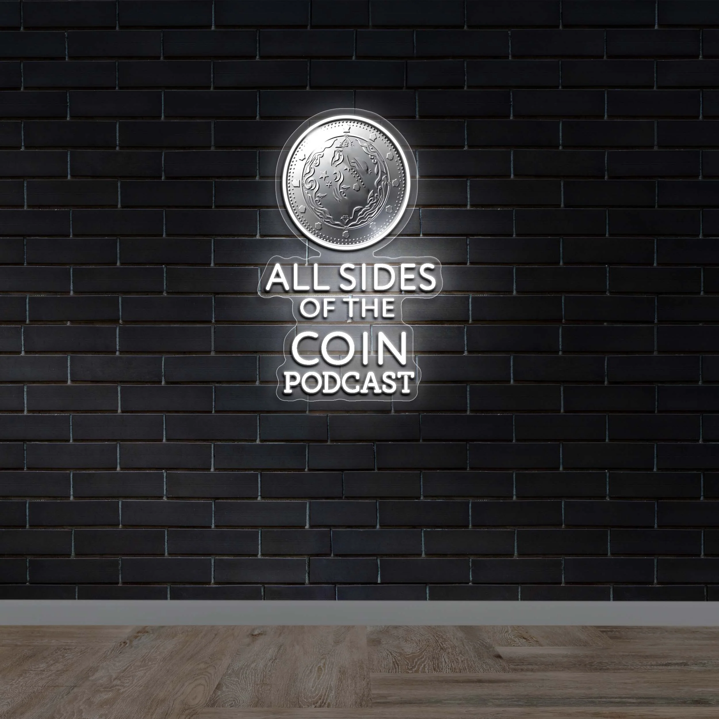 ALL SIDES OF THE COIN PODCAST - Premium Neon Artwork