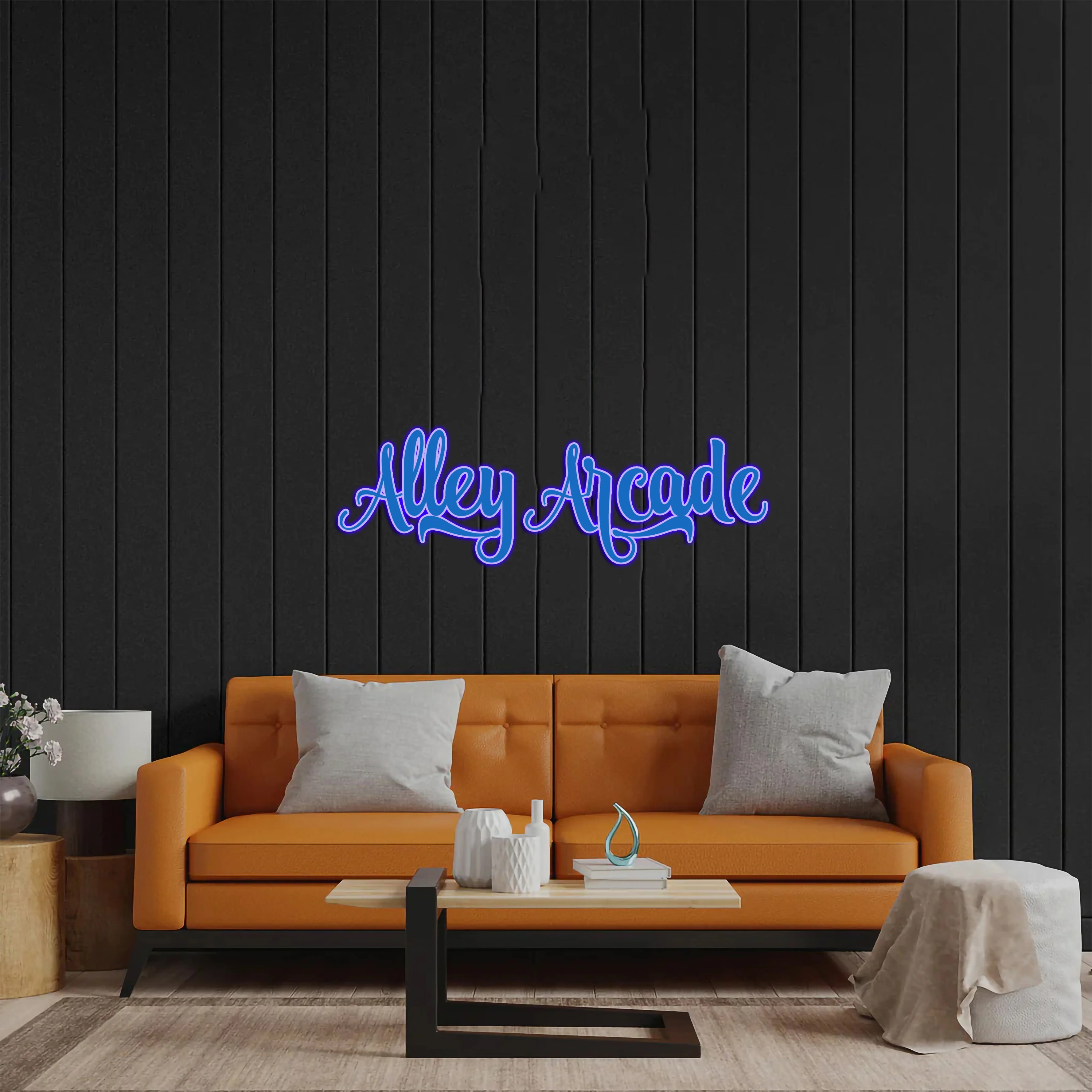 Alley Arcade Text - Premium Neon Artwork
