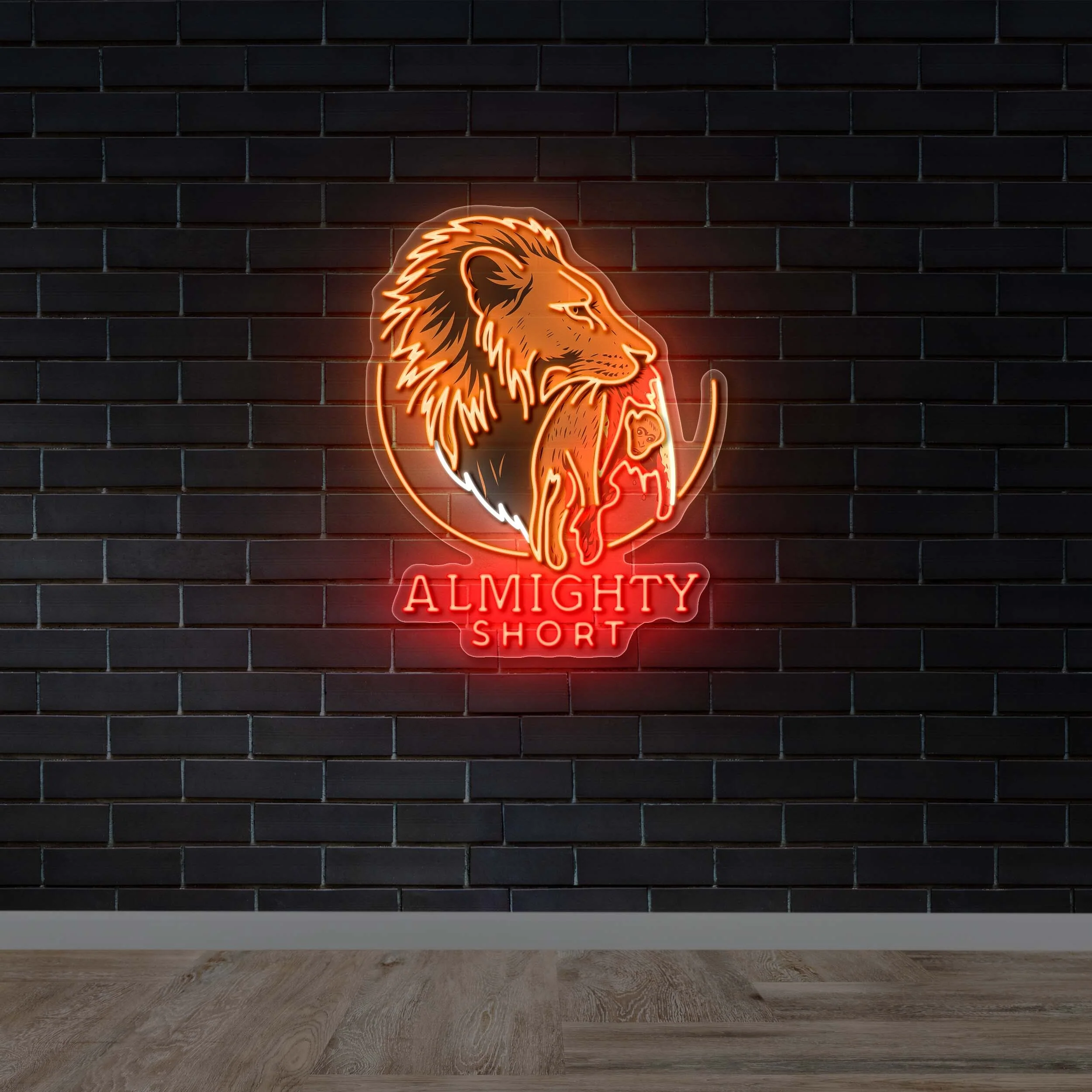 Almighty Short - Premium Neon Artwork