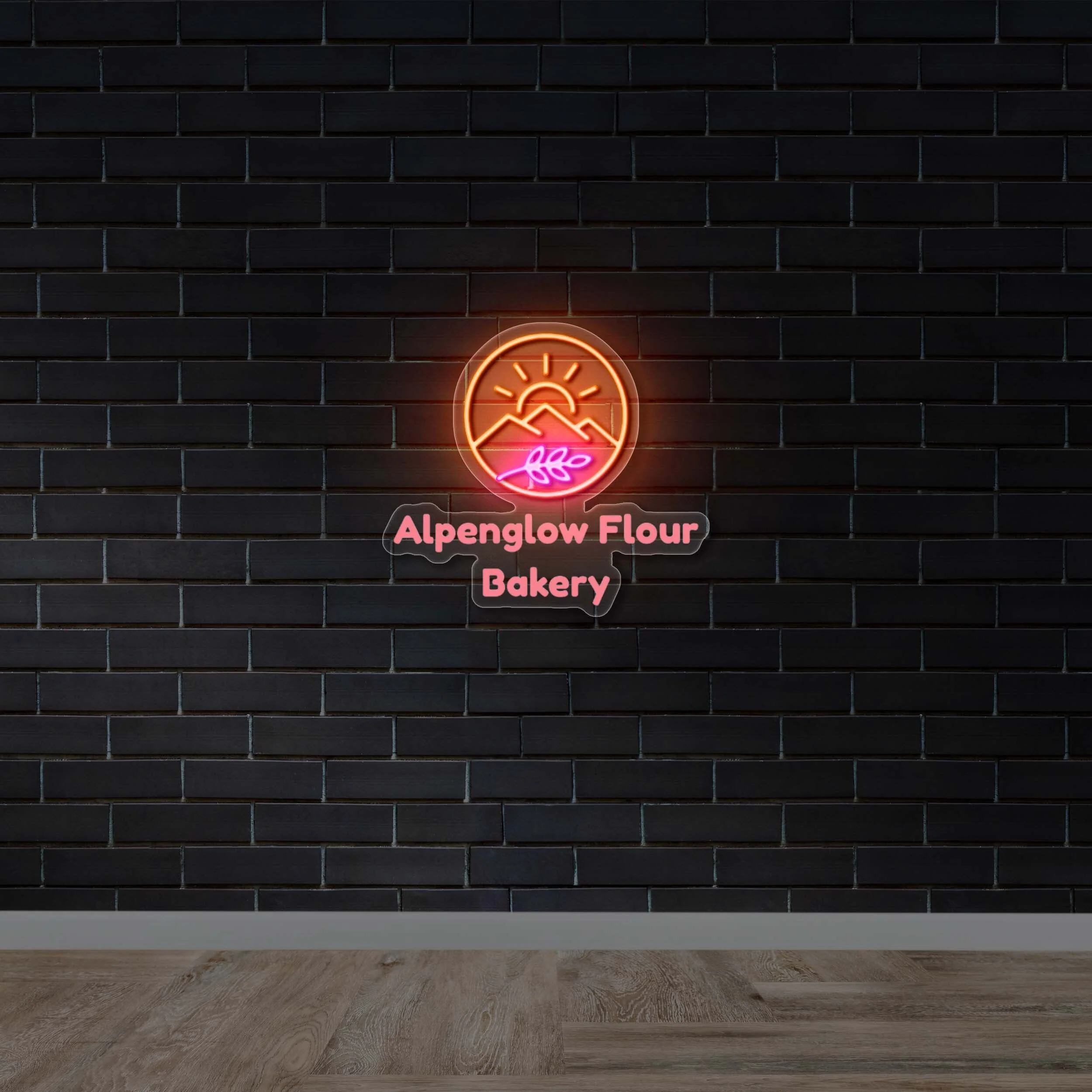 Alpenglow Flour Bakery - Premium Neon Artwork