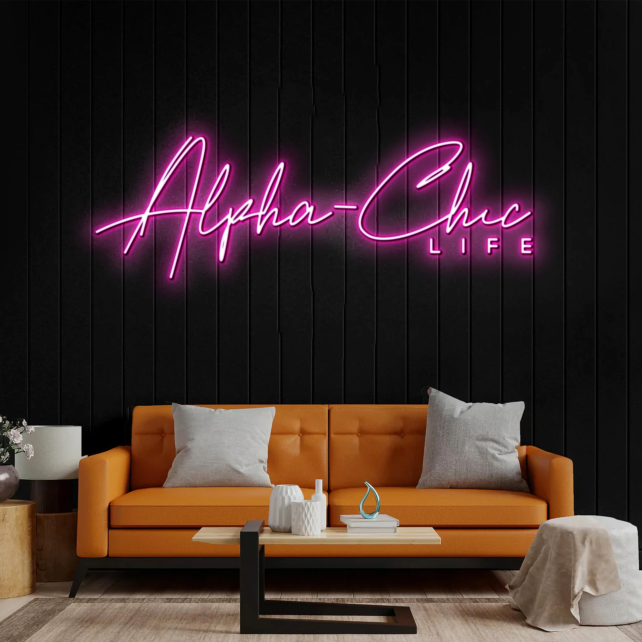 Alpha Chic - Premium Neon Artwork