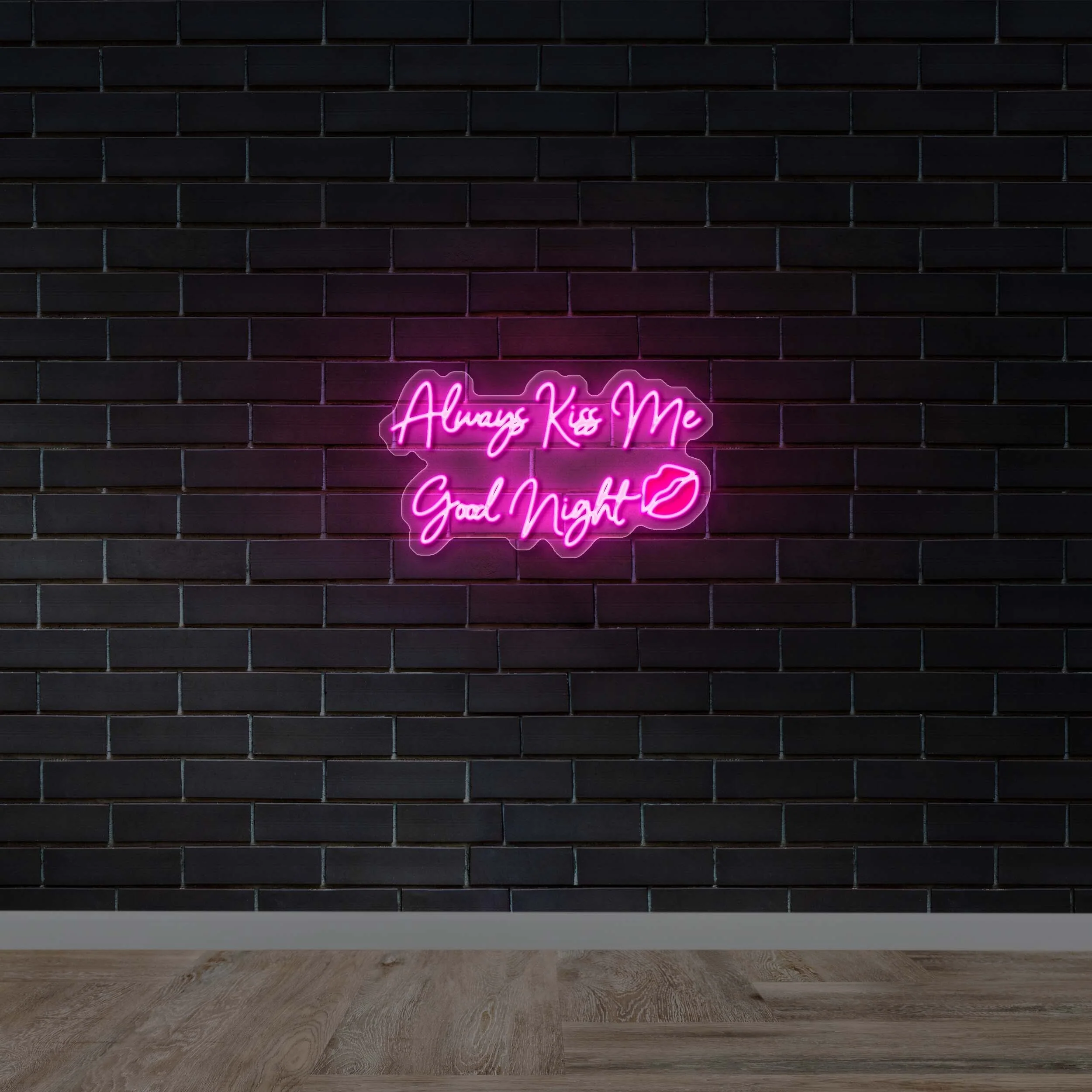 Always kiss me good night 💋 - Premium Neon Artwork
