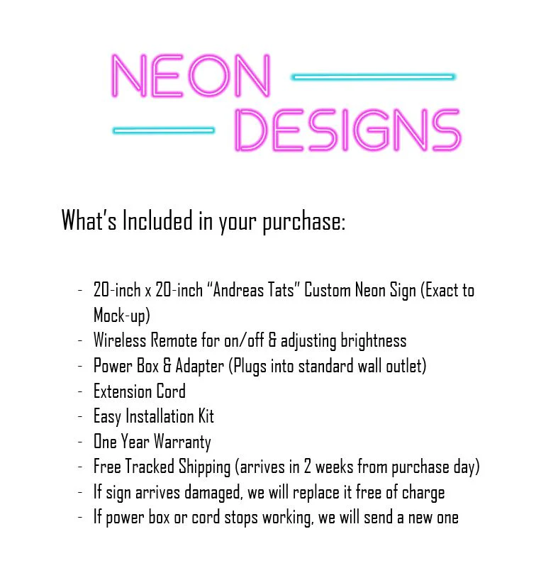 Andreas Tats - Premium Neon Artwork - Image 2
