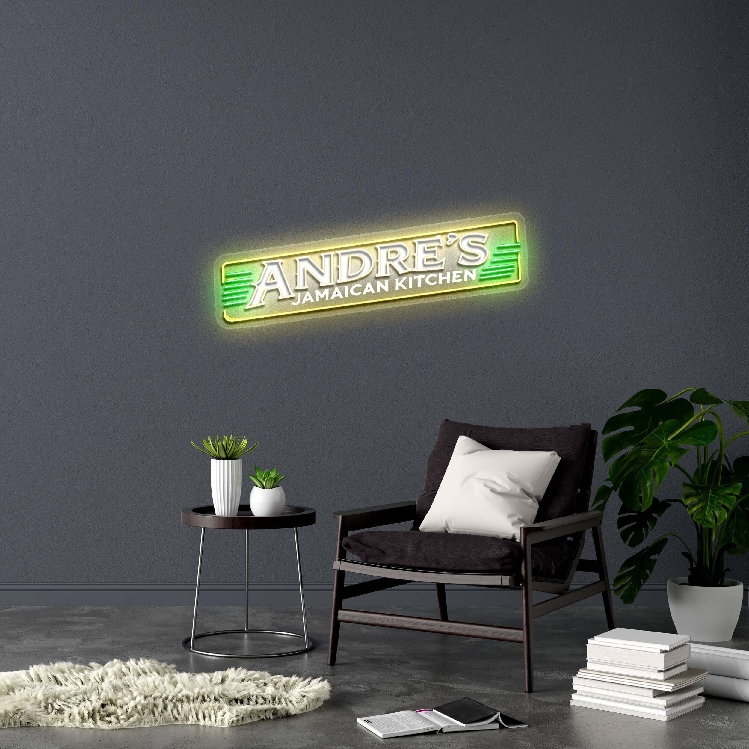 ANDRE'S JAMAICAN KITCHEN - Premium Neon Artwork - Image 2