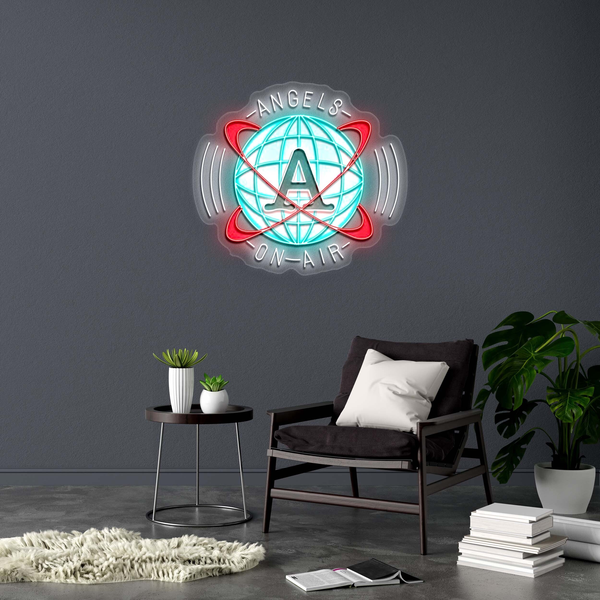 ANGELS ON AIR - Premium Neon Artwork
