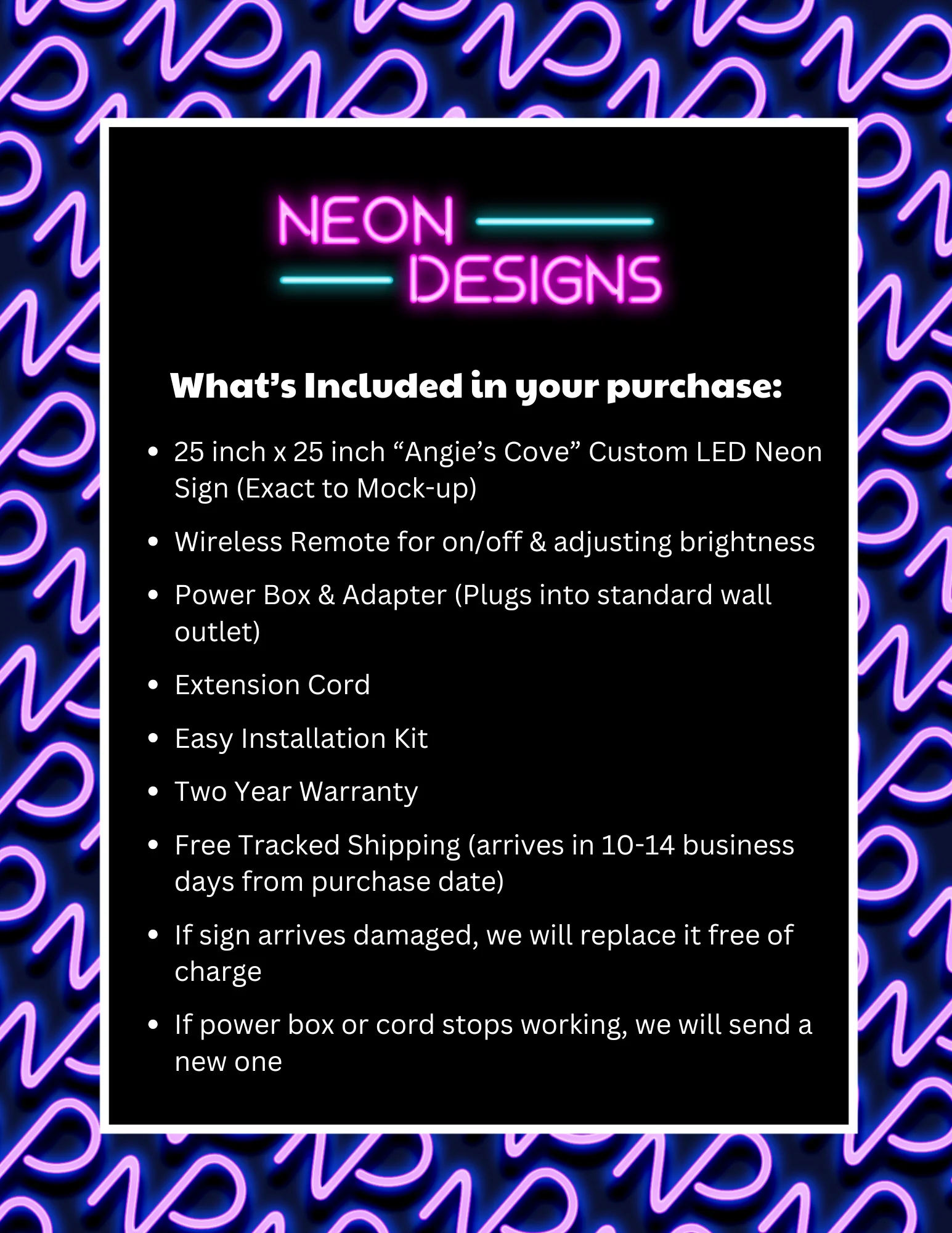 Angie’s Cove - Premium Neon Artwork - Image 2