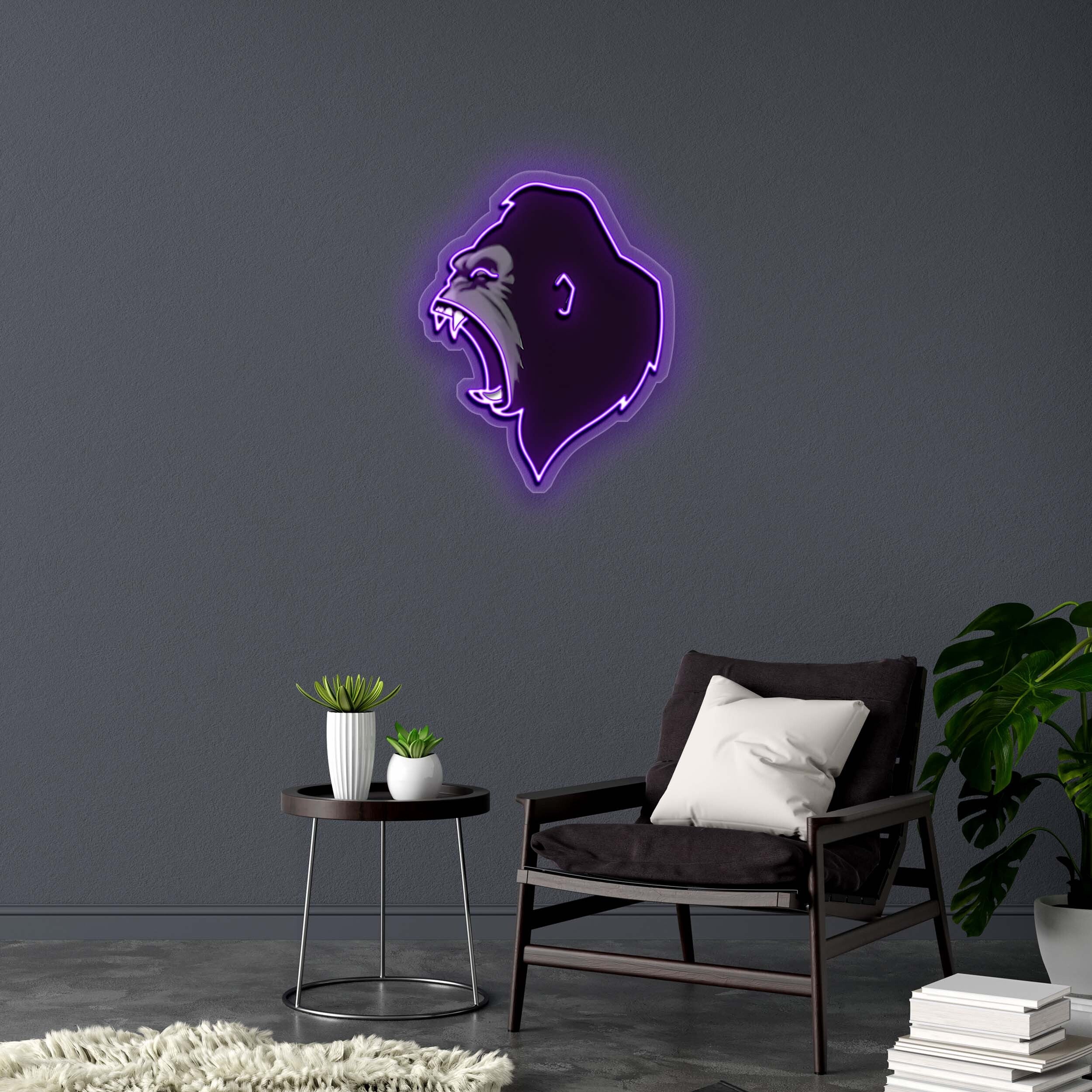 Angry Gorilla - Premium Neon Artwork - Image 2